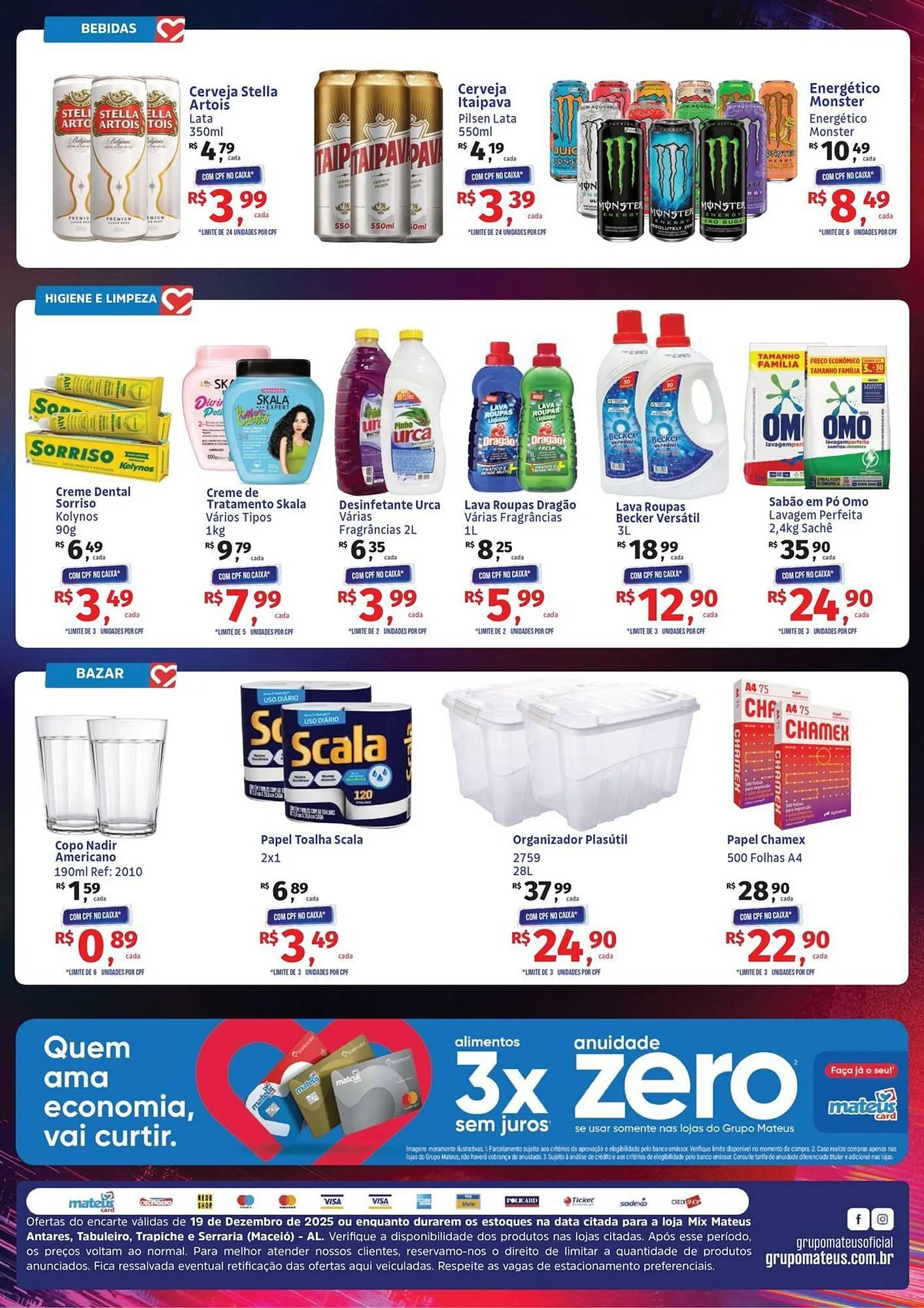 Encarte de Catálogo Supermercados Mateus 19 de dezembro até 19 de dezembro 2025 - Pagina 3