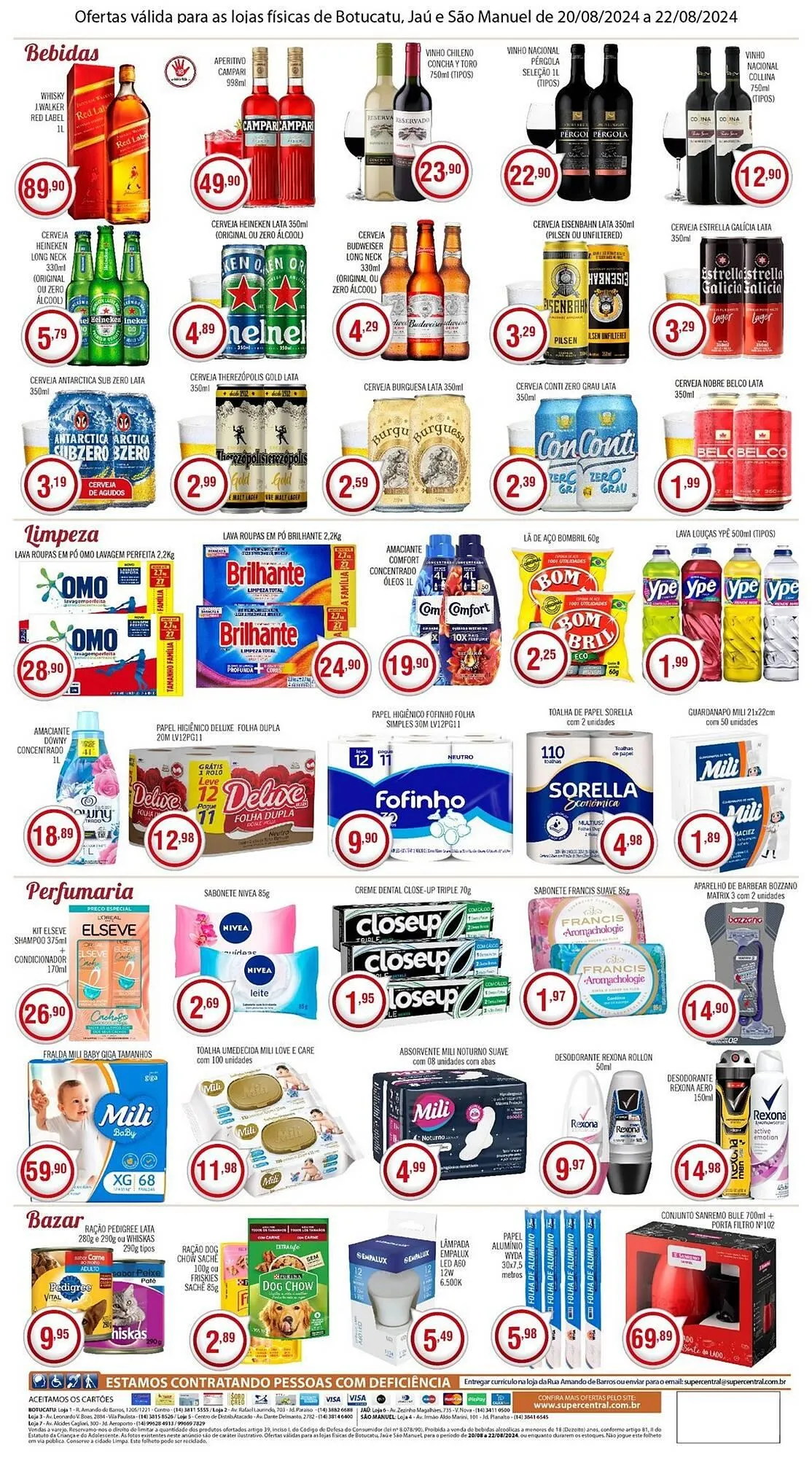 Encarte de Catálogo Central Supermercados 20 de agosto até 22 de agosto 2024 - Pagina 4