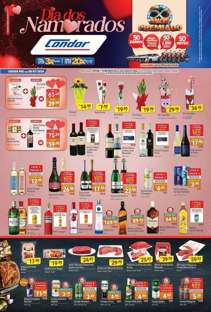 Encarte de Ofertas Supermercados Condor 10 de junho até 12 de junho 2024 - Pagina 1