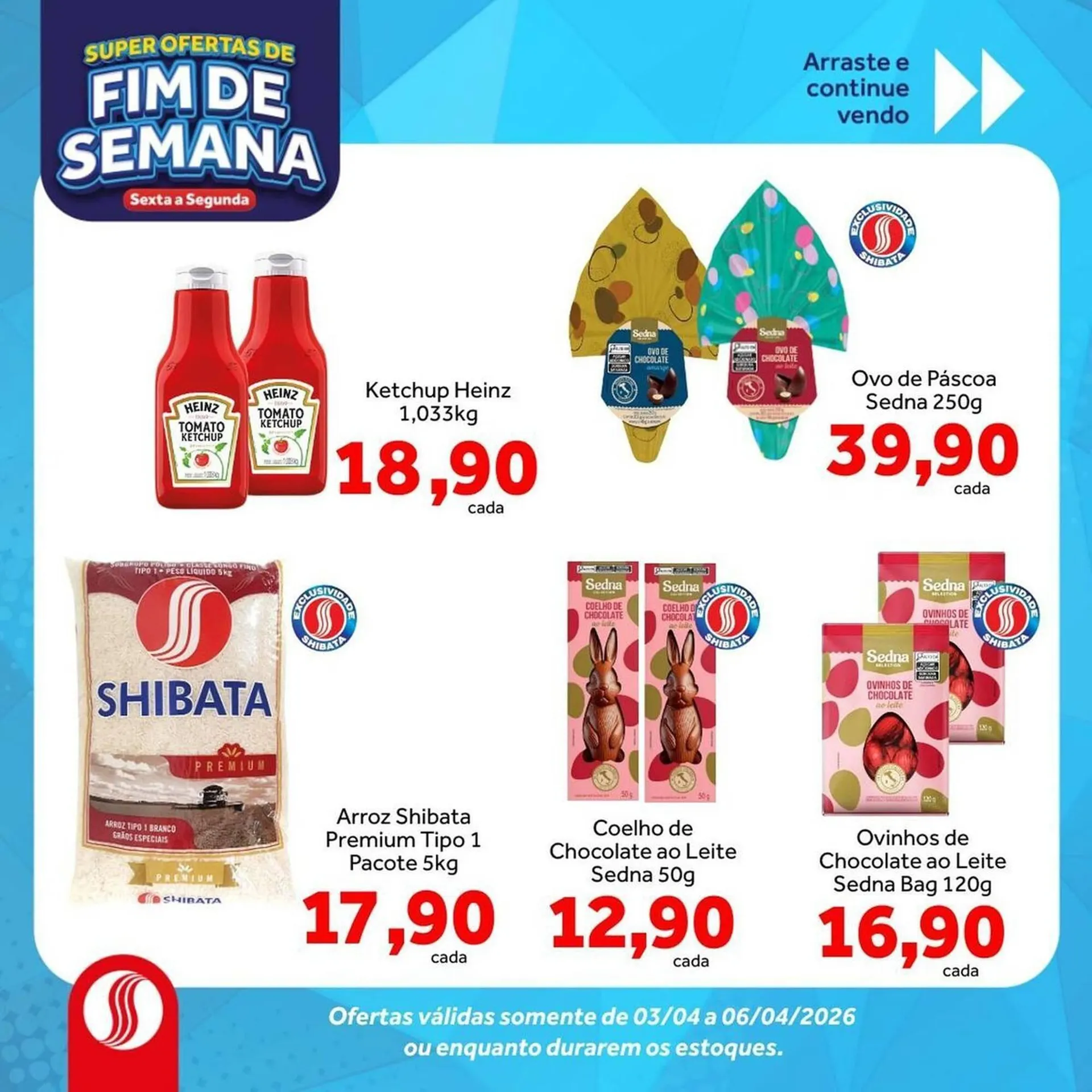 Encarte de Folheto Shibata Supermercados 3 de abril até 6 de abril 2026 - Pagina 1