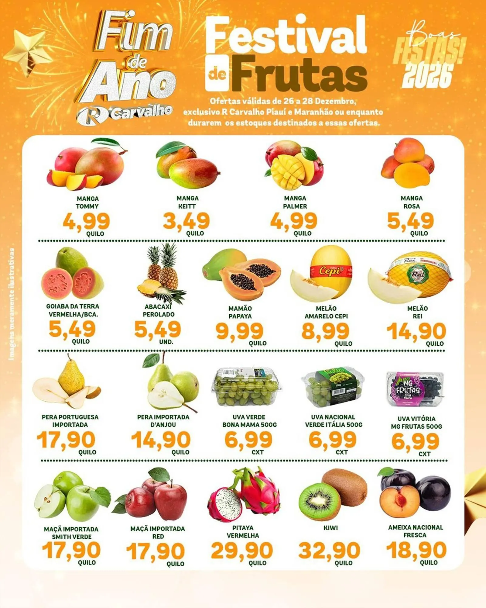 Encarte de Catálogo Carvalho Supermercado 26 de dezembro até 28 de dezembro 2025 - Pagina 1