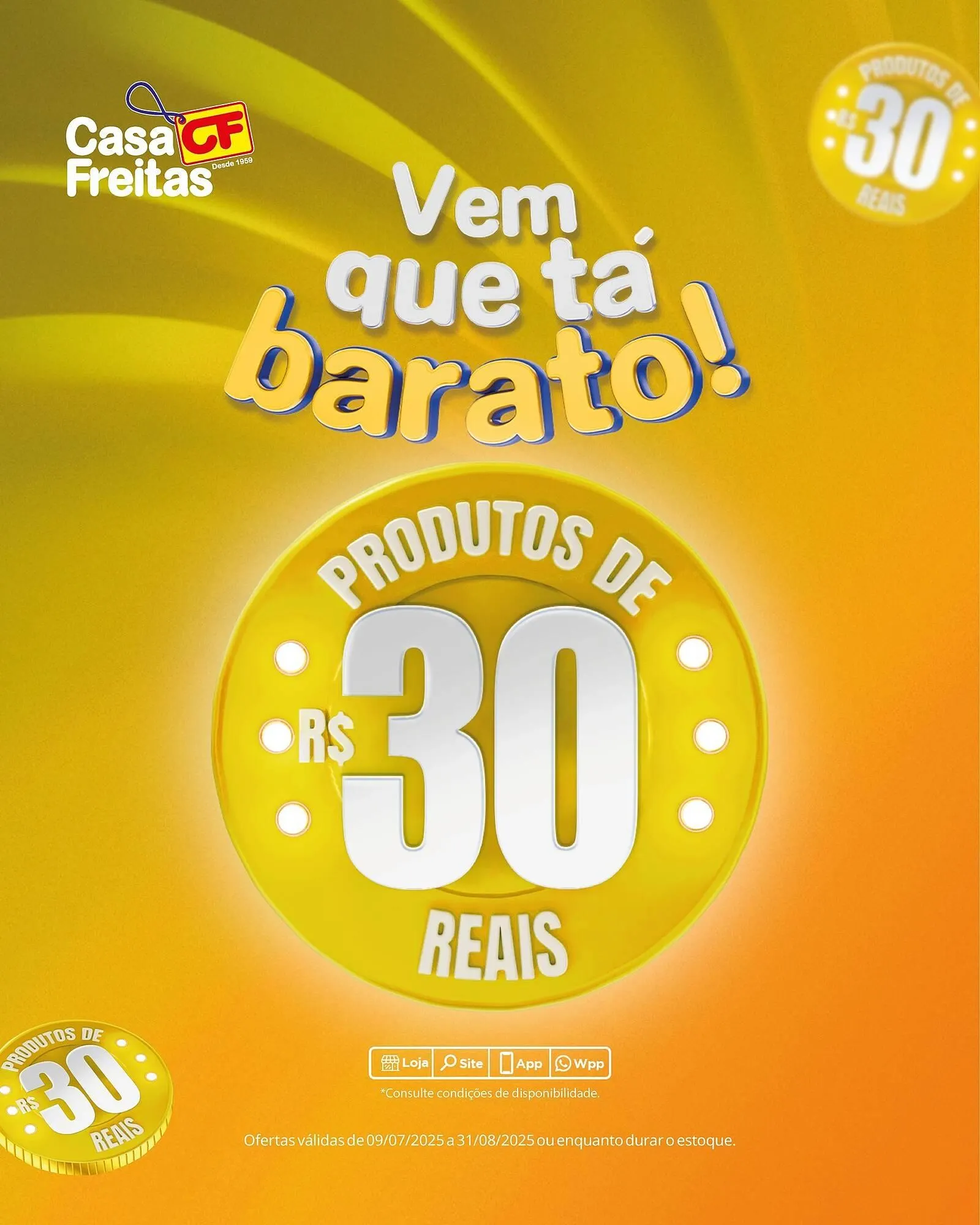 Encarte de Catálogo Casa Freitas 13 de julho até 31 de agosto 2025 - Pagina 1