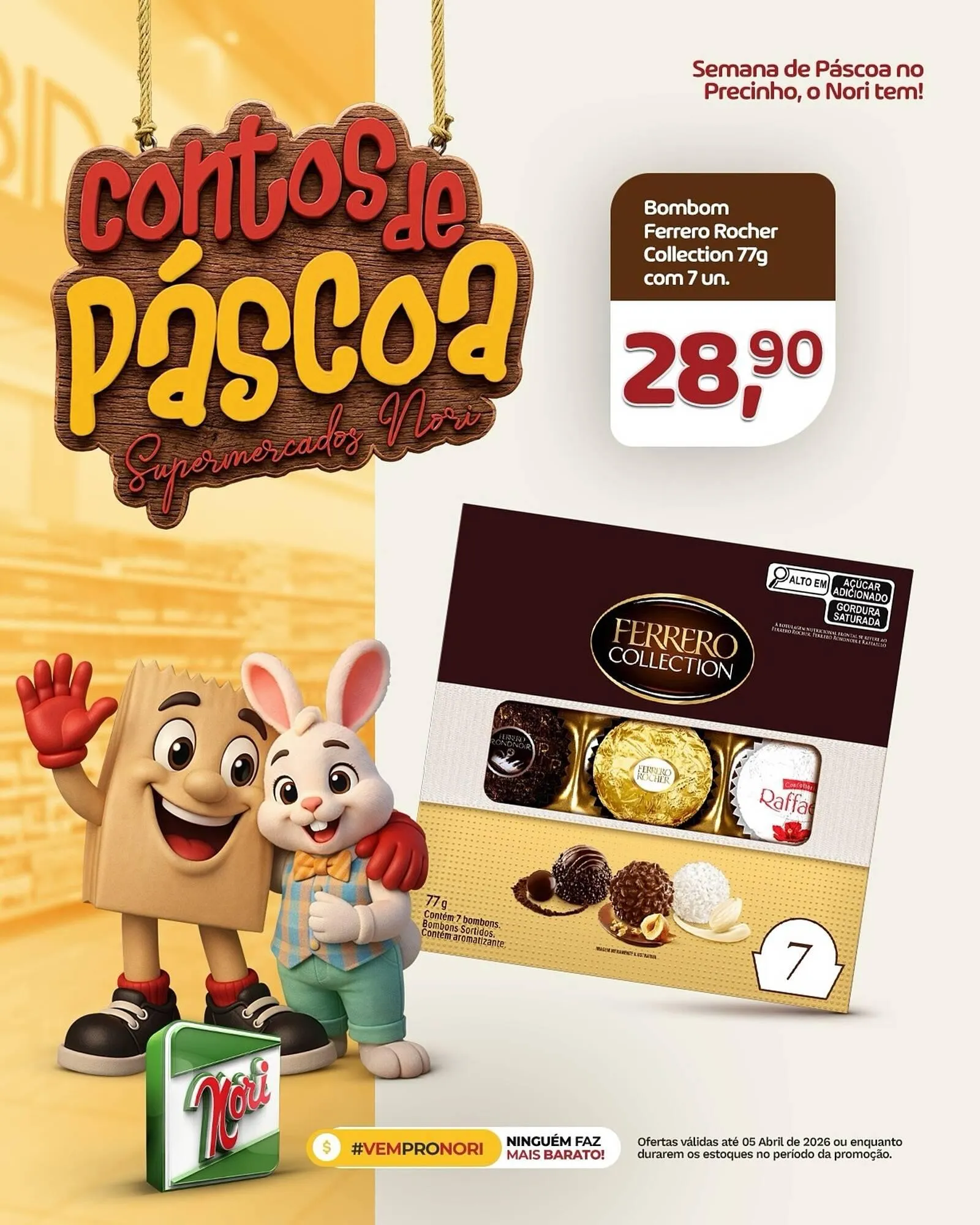 Encarte de Catálogo Supermercados Nori 5 de abril até 5 de abril 2026 - Pagina 1