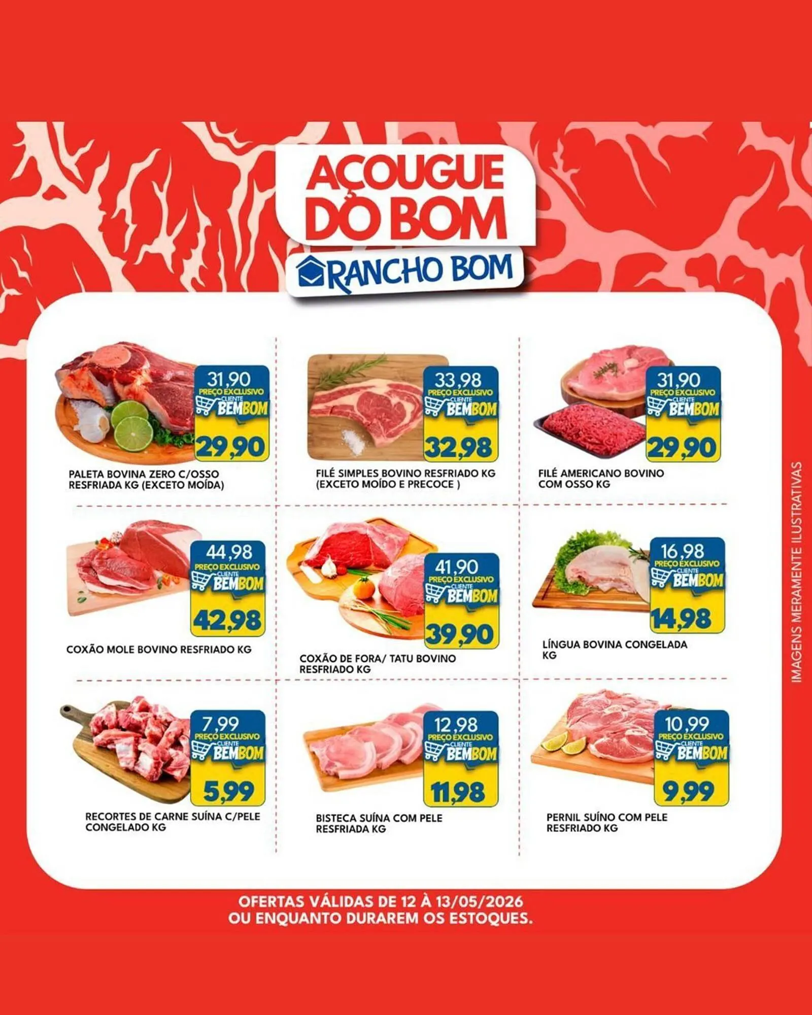 Encarte de Catálogo Rancho Bom Supermercados 12 de maio até 13 de maio 2026 - Pagina 1