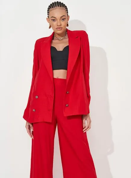 Blazer Assimétrico Com Bolso