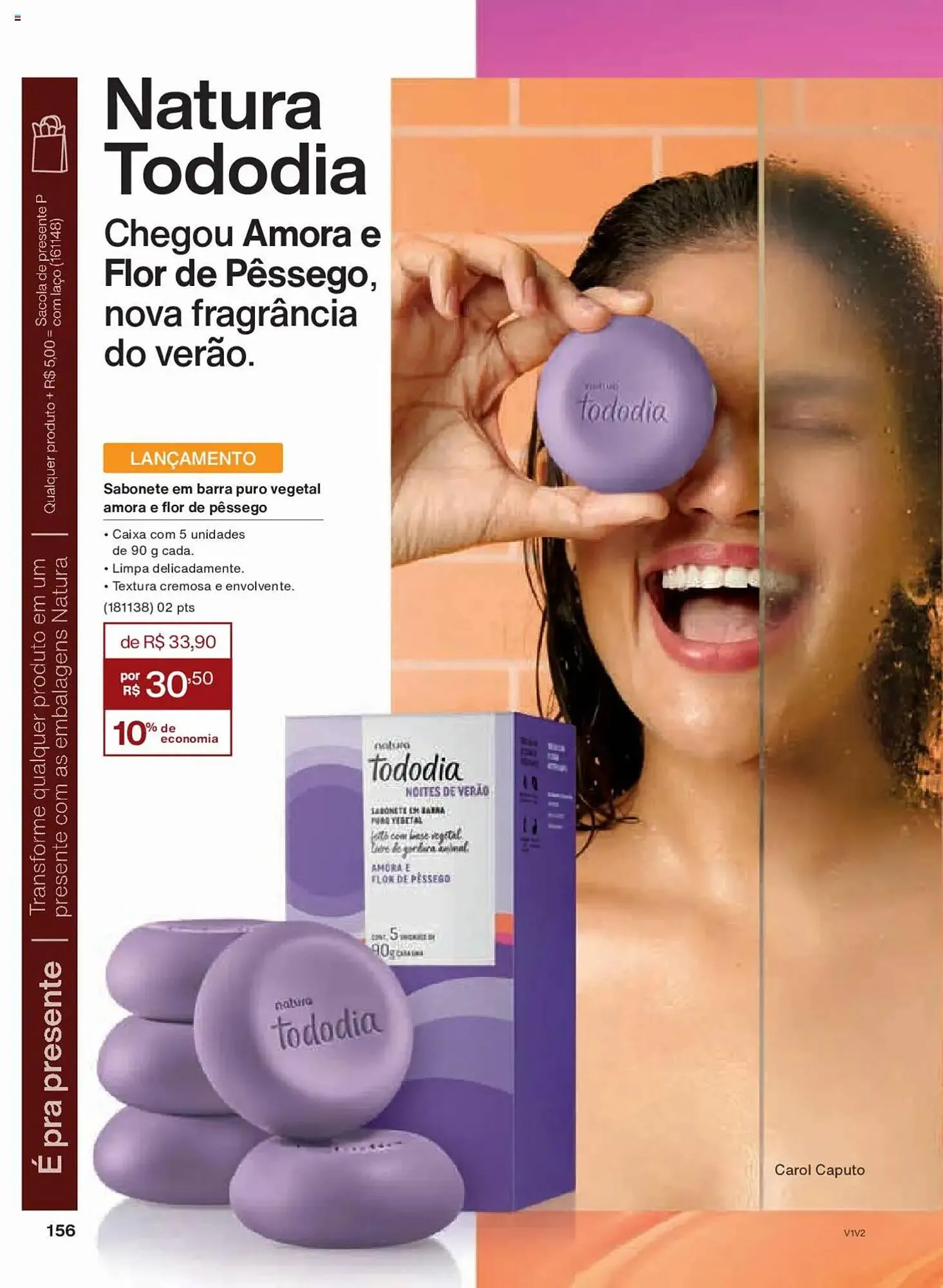 Encarte de Catálogo Natura 14 de outubro até 4 de novembro 2025 - Pagina 156