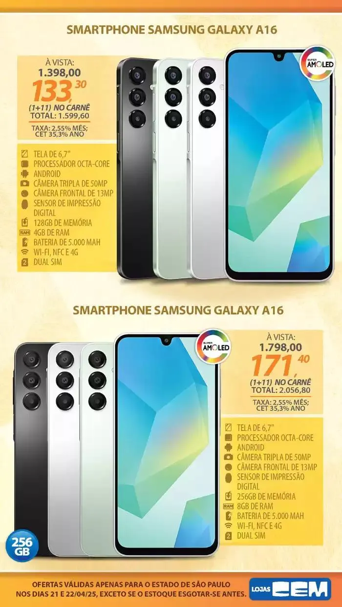 Encarte de Encarte Lojas Cem 18 de abril até 30 de abril 2025 - Pagina 5