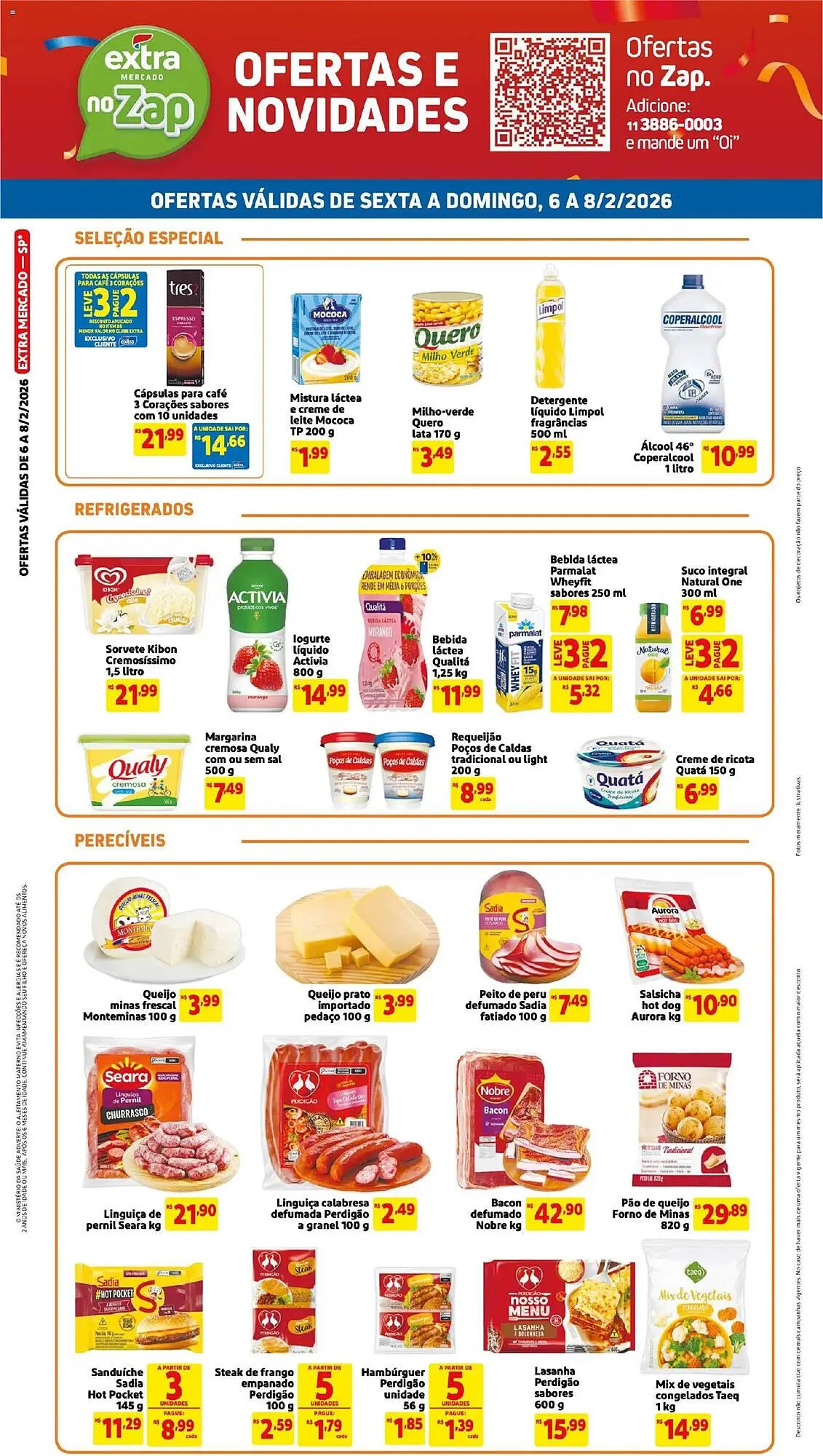 Encarte de Encarte Mercado Extra 6 de fevereiro até 8 de fevereiro 2026 - Pagina 3