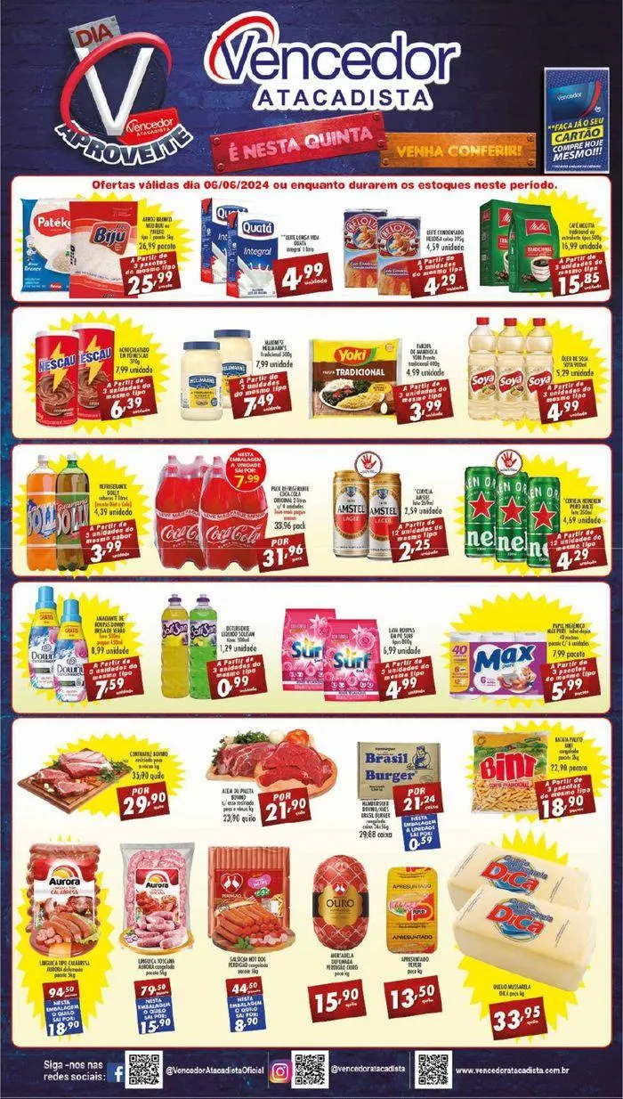 Encarte de Ofertas Vencedor Atacadista 6 de junho até 6 de junho 2024 - Pagina 1