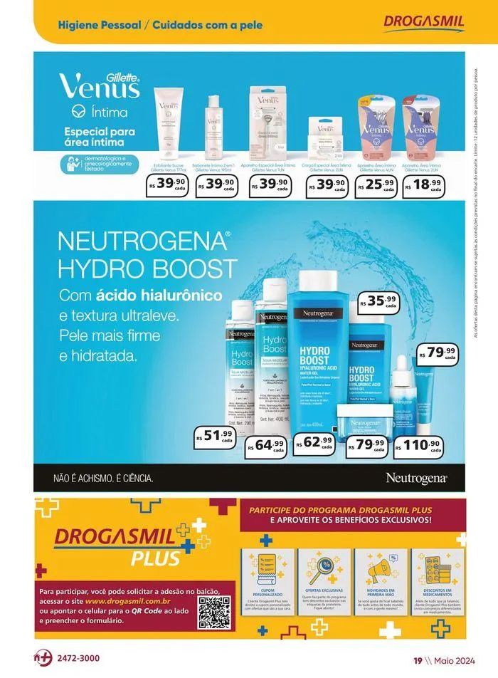 Encarte de Aniversário Drogasmil 3 de maio até 2 de junho 2024 - Pagina 19