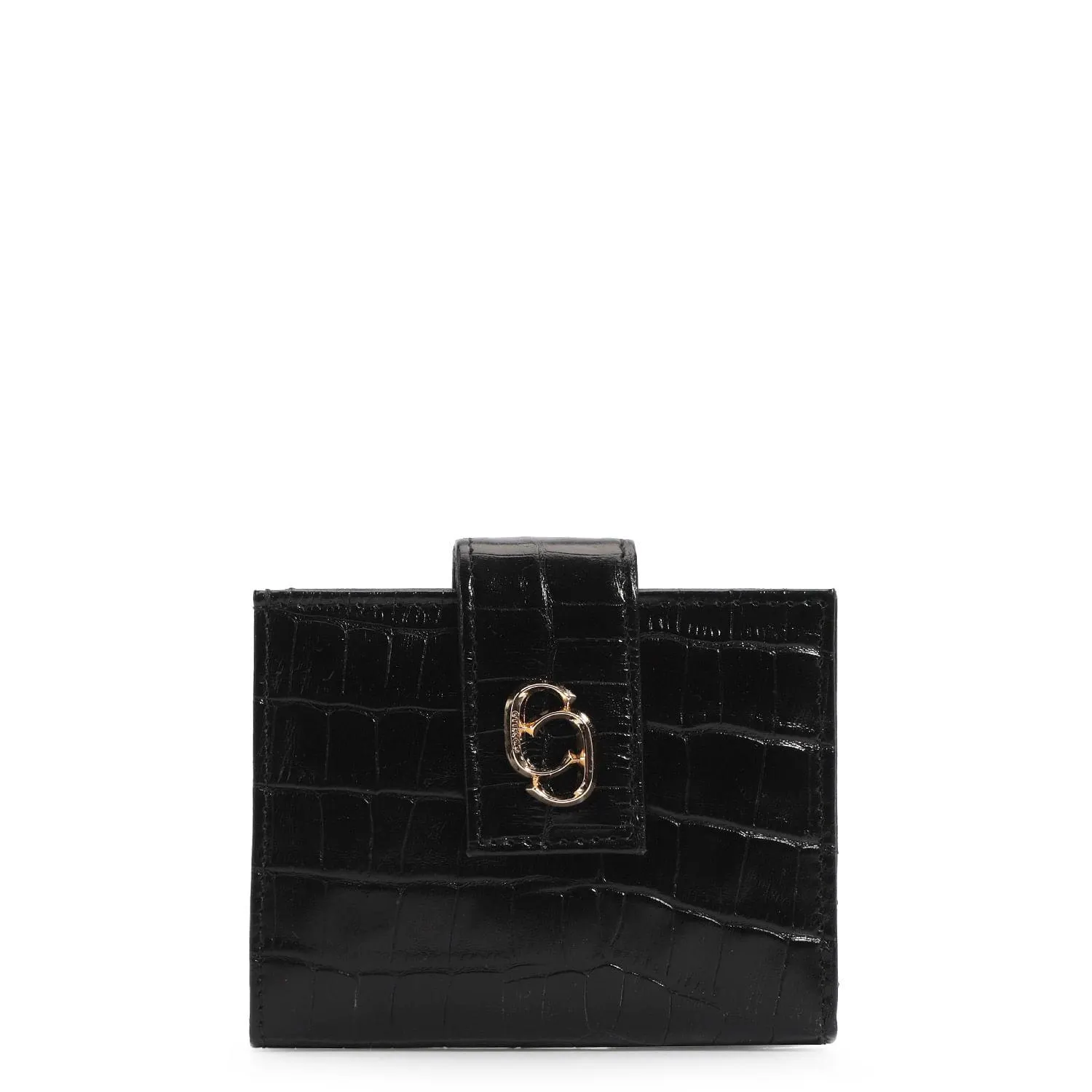 Carteira Croco Preto