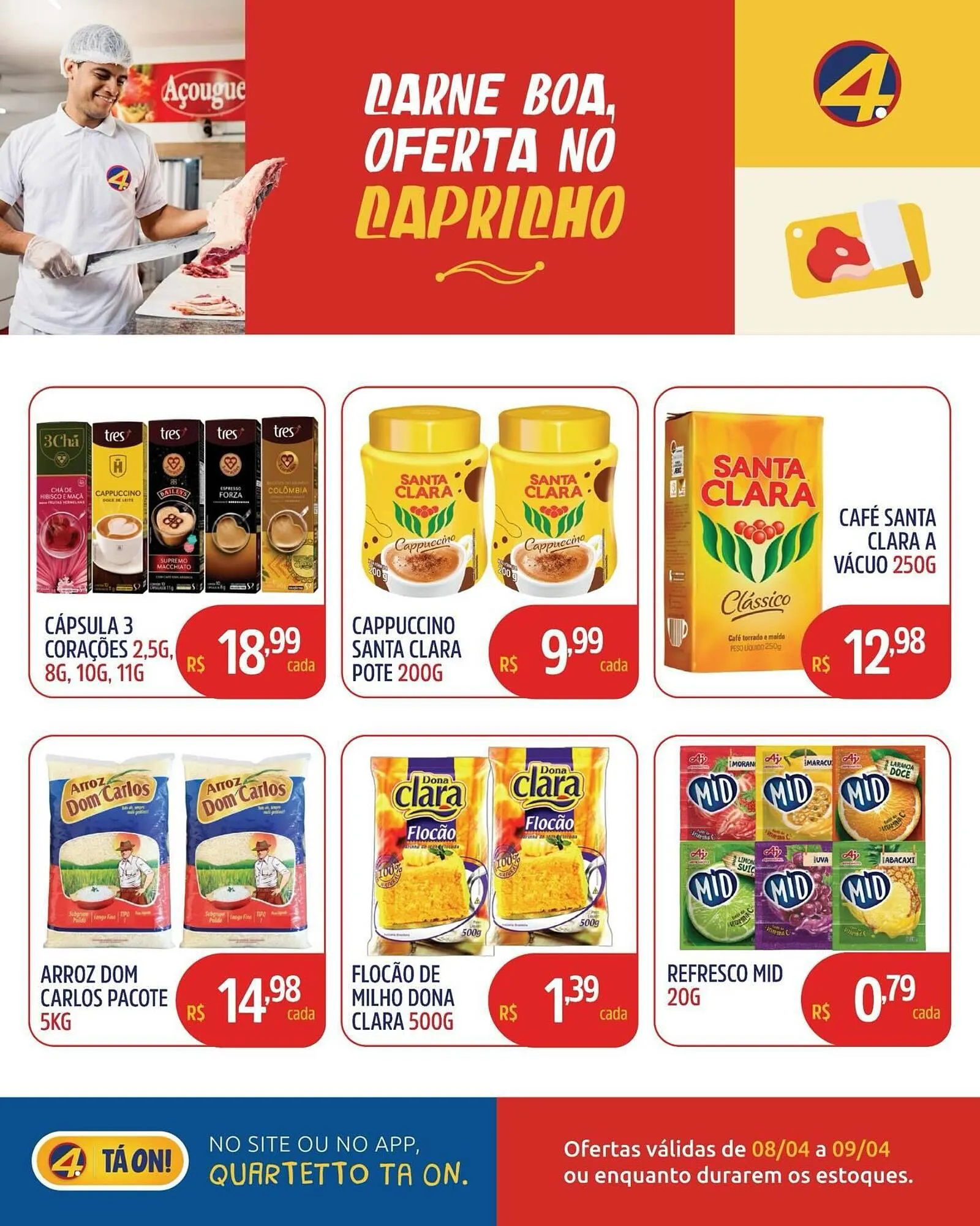Encarte de Catálogo Quartetto Supermercados 8 de abril até 9 de abril 2026 - Pagina 3