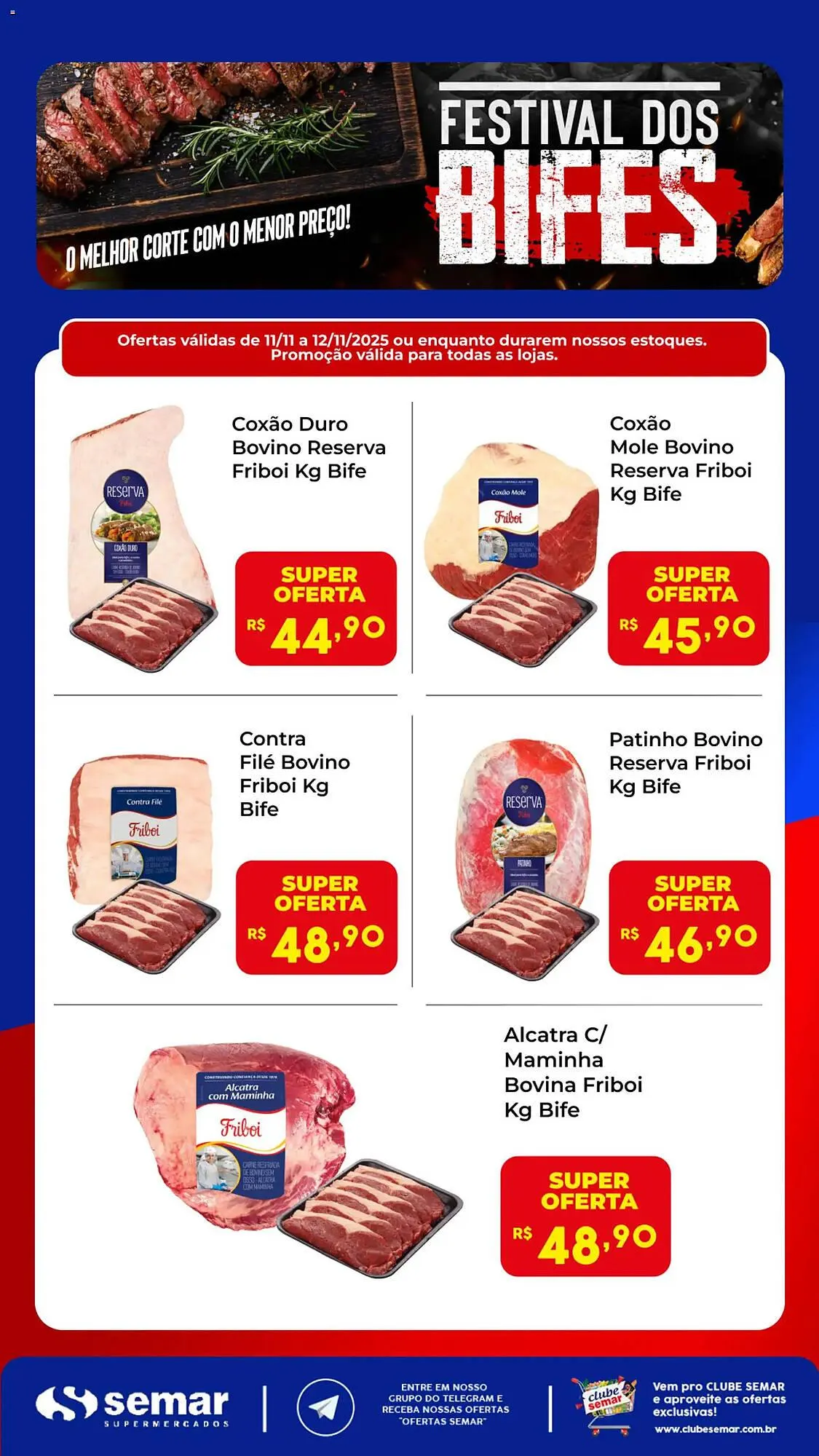 Encarte de Folheto Semar Supermercado 11 de novembro até 12 de novembro 2025 - Pagina 1