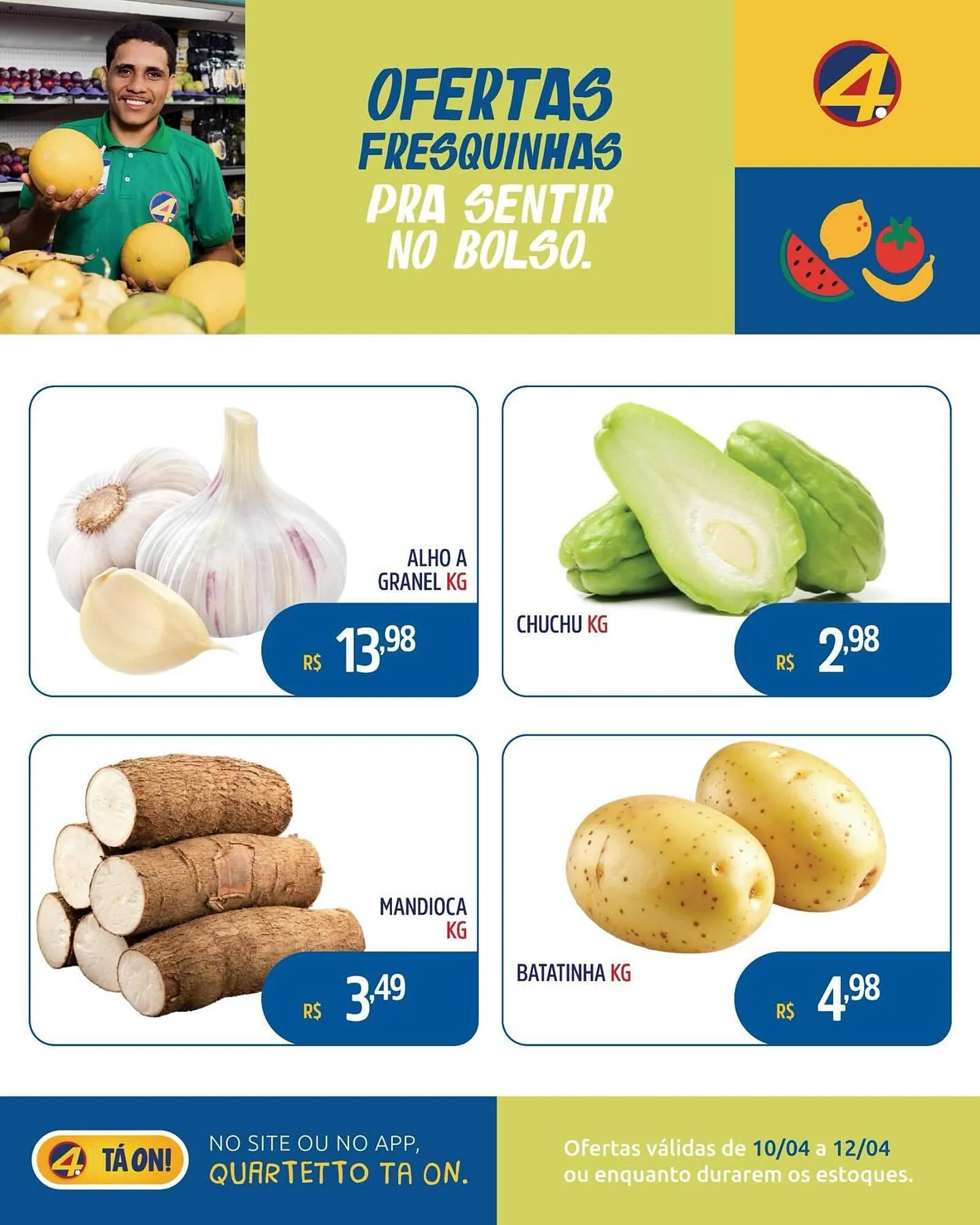 Encarte de Catálogo Quartetto Supermercados 10 de abril até 12 de abril 2026 - Pagina 3