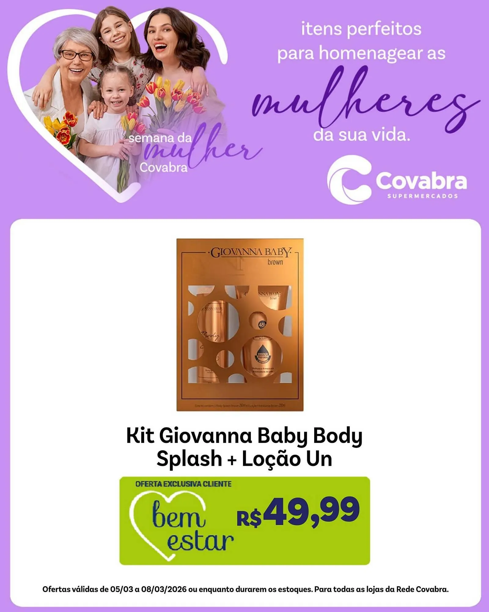 Encarte de Catálogo Covabra Supermercados 6 de março até 9 de março 2026 - Pagina 8