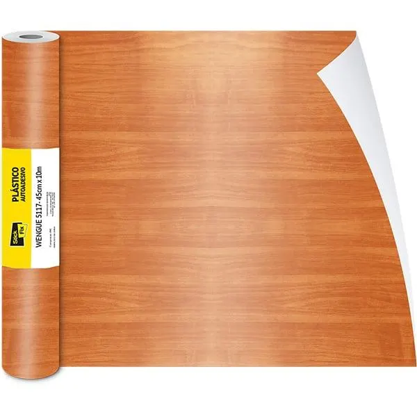Plástico autoadesivo, Wengue, 45cm x 10m, 120 micras, 5117, Stick Fix - PT 1 RL