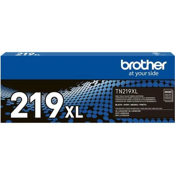 Cartucho de Toner TN219XLBKBR de alto rendimento, Preto, Brother - CX 1 UN