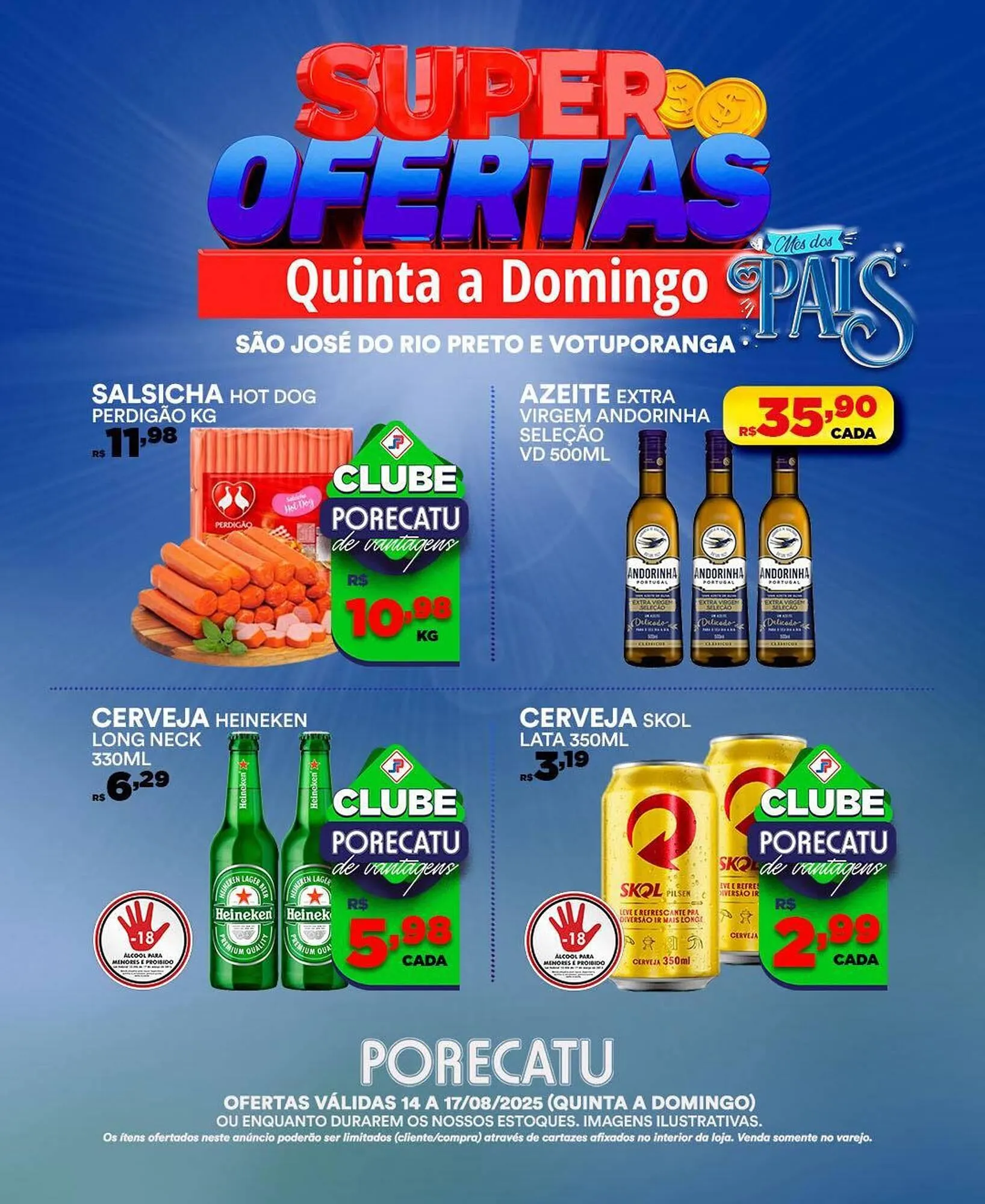 Encarte de Catálogo Supermercado Porecatu 14 de agosto até 17 de agosto 2025 - Pagina 4