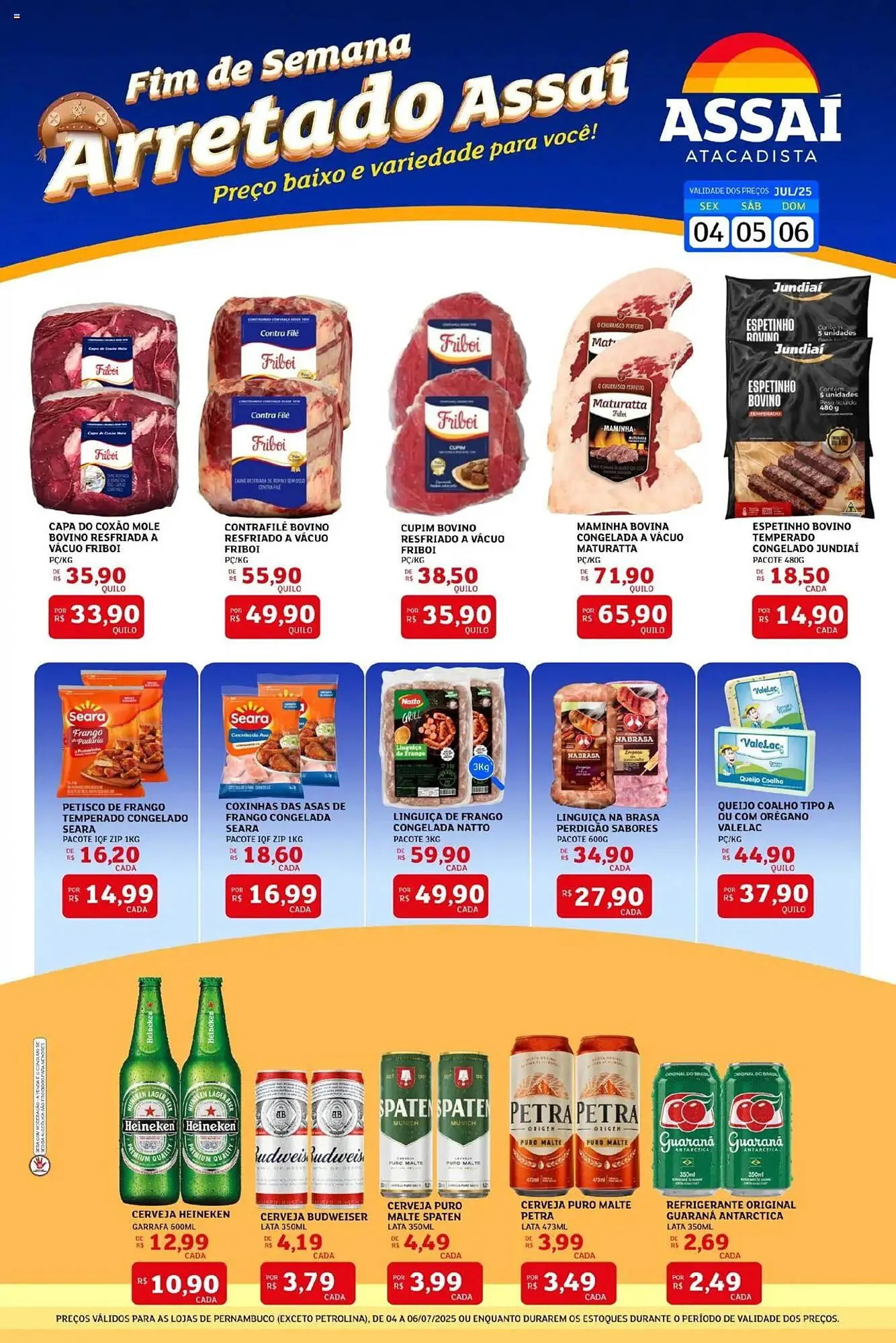 Encarte de Catálogo Assaí Atacadista 4 de julho até 6 de julho 2025 - Pagina 1