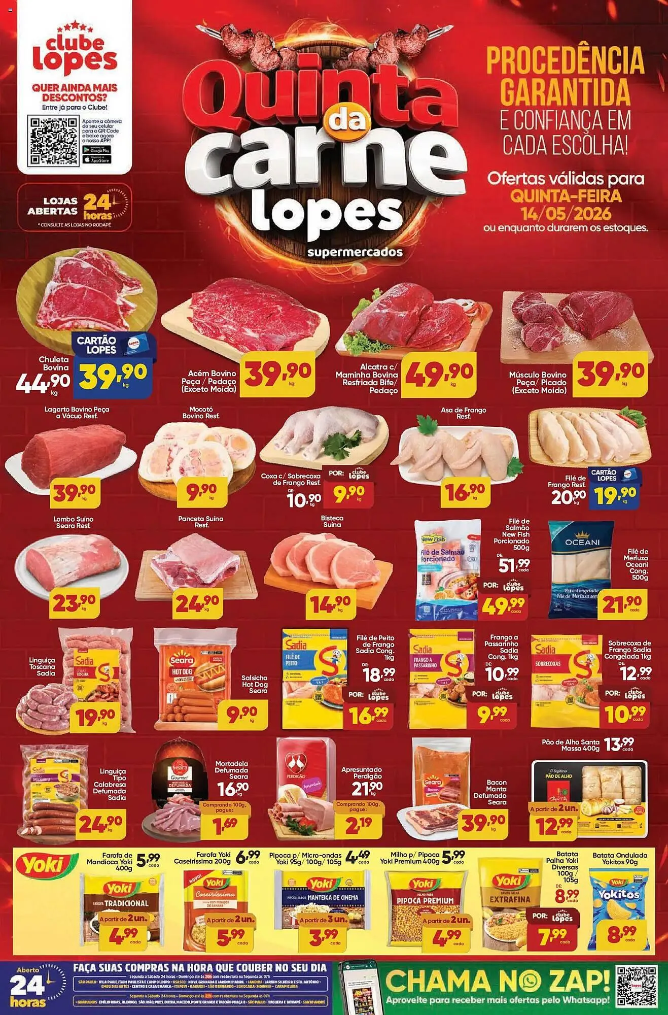 Encarte de Folheto Lopes Supermercados 14 de maio até 15 de maio 2026 - Pagina 1