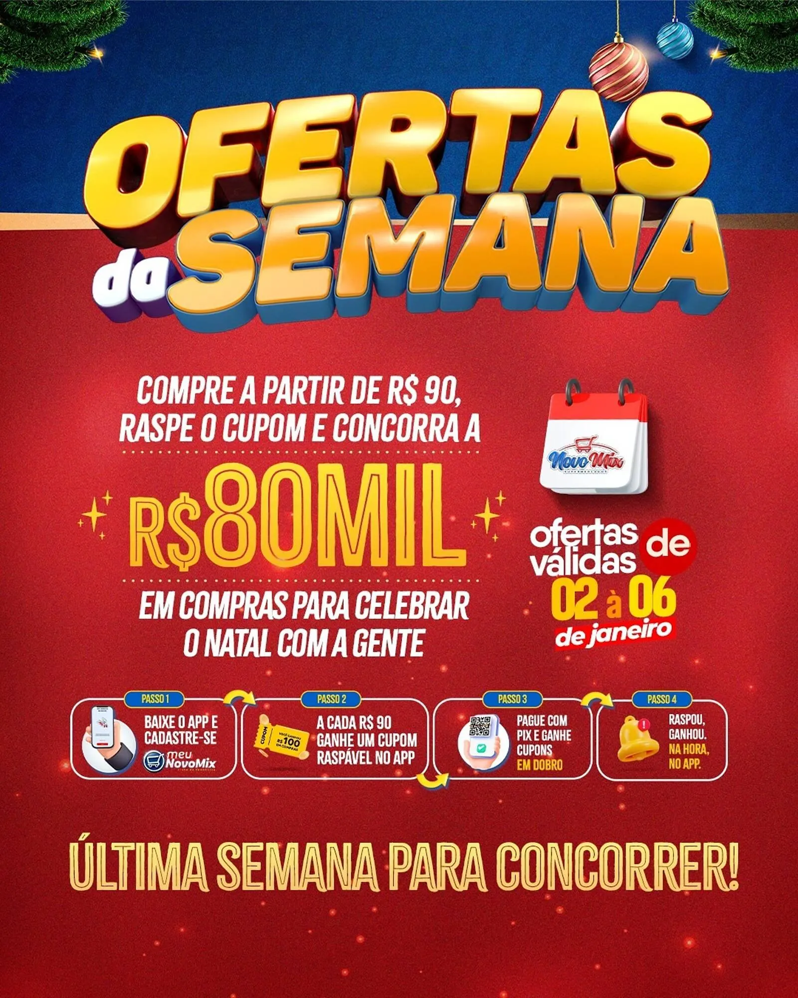 Encarte de Encarte Novo Mix 2 de janeiro até 6 de janeiro 2026 - Pagina 1