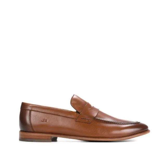 Loafer Masculino Couro Caramelo