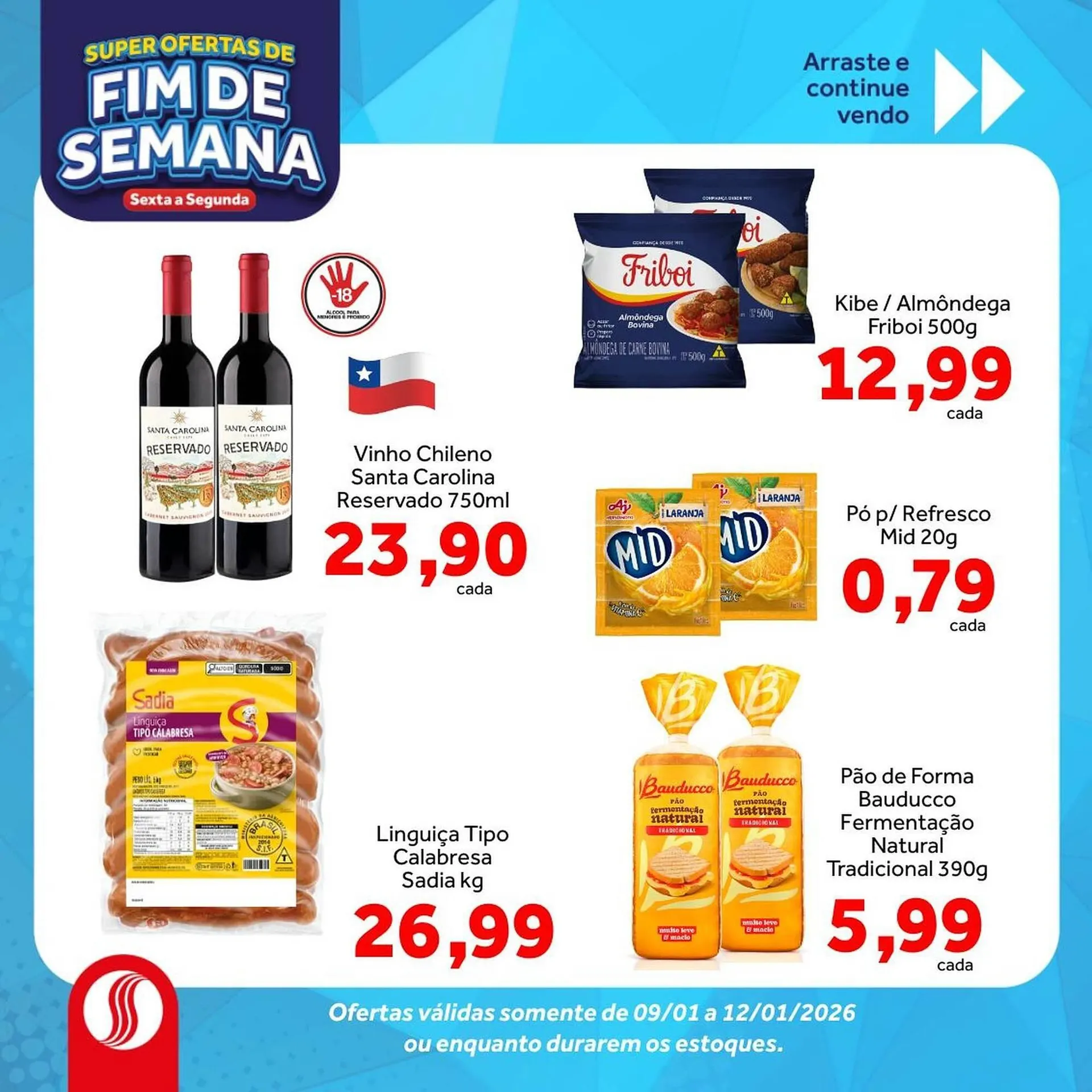 Encarte de Folheto Shibata Supermercados 9 de janeiro até 12 de janeiro 2026 - Pagina 3