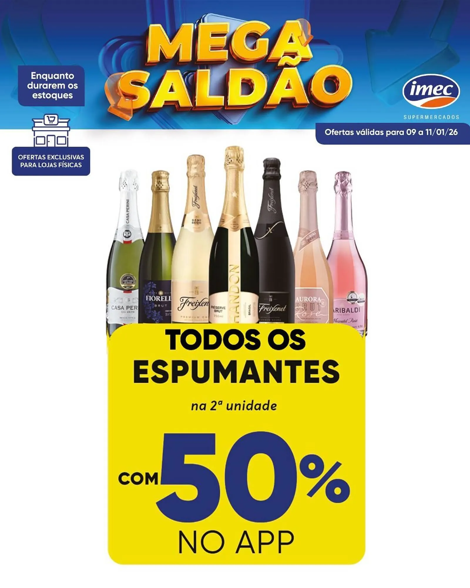 Encarte de Catálogo Imec Supermercados 9 de janeiro até 11 de janeiro 2026 - Pagina 1