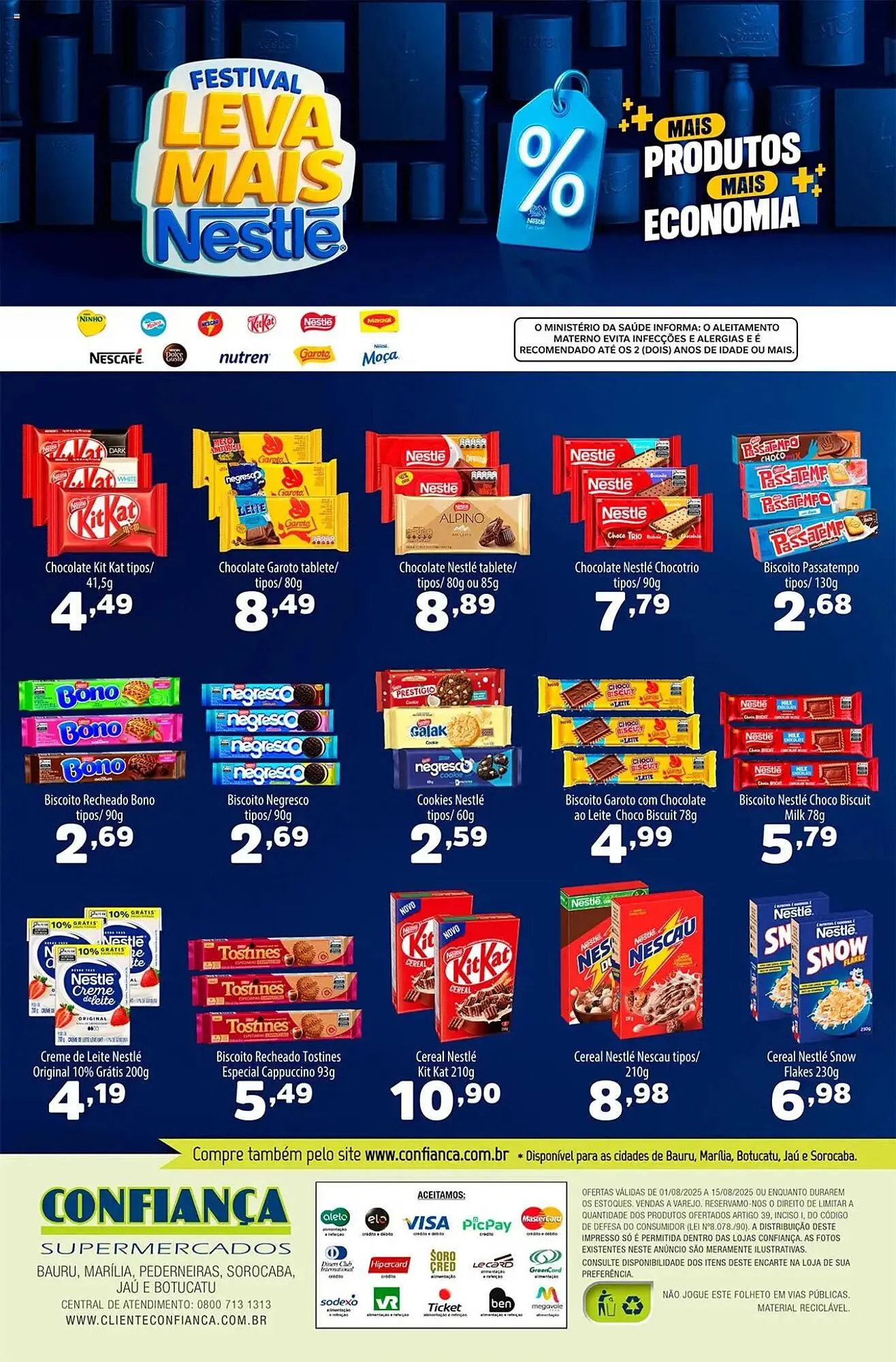 Encarte de Catálogo Confiança Supermercados 1 de agosto até 15 de agosto 2025 - Pagina 2