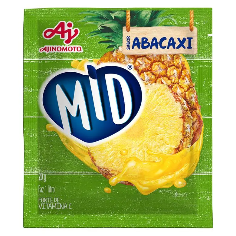 Refresco em Pó Mid Abacaxi 20g