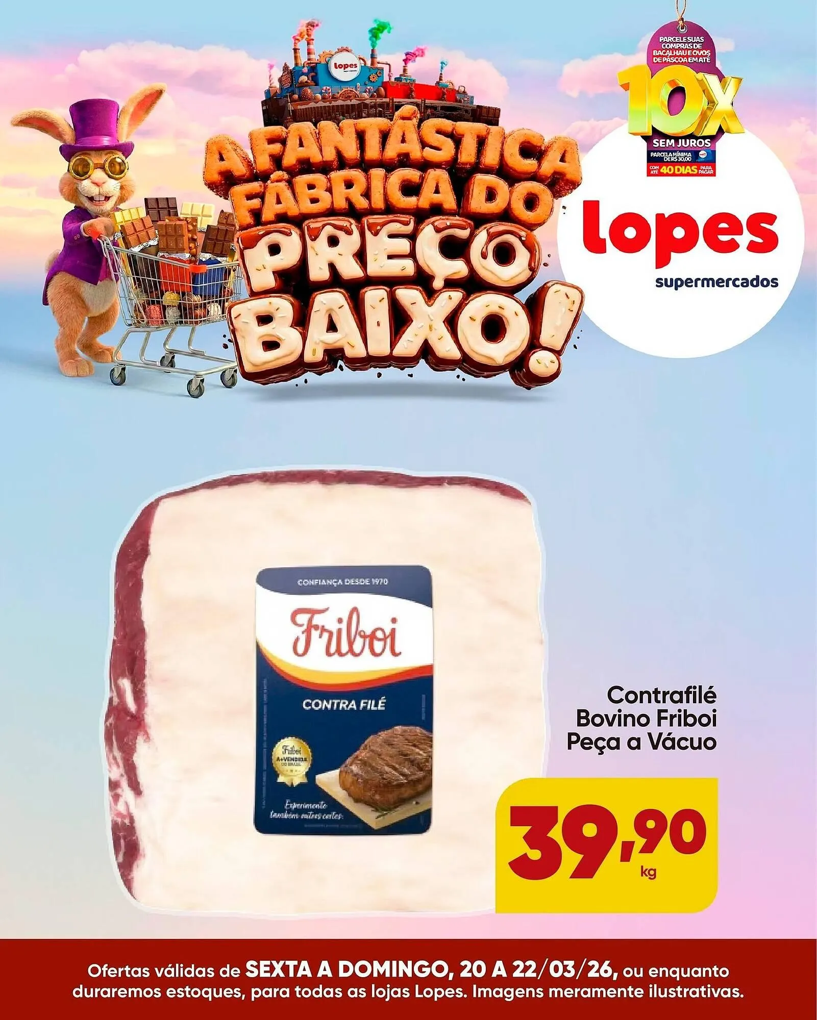 Encarte de Folheto Lopes Supermercados 20 de março até 22 de março 2026 - Pagina 1