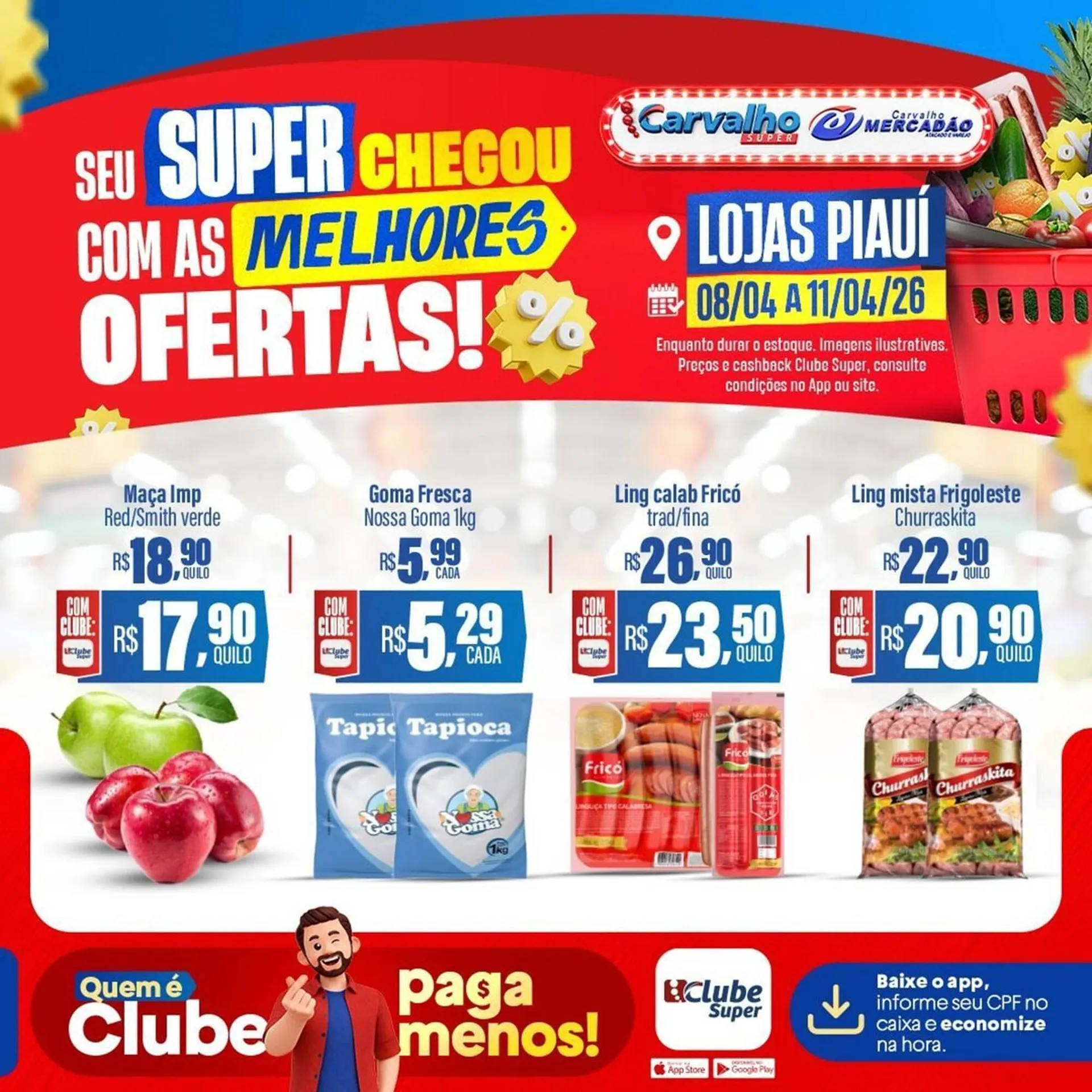 Encarte de Catálogo Carvalho Supermercado 8 de abril até 11 de abril 2026 - Pagina 4