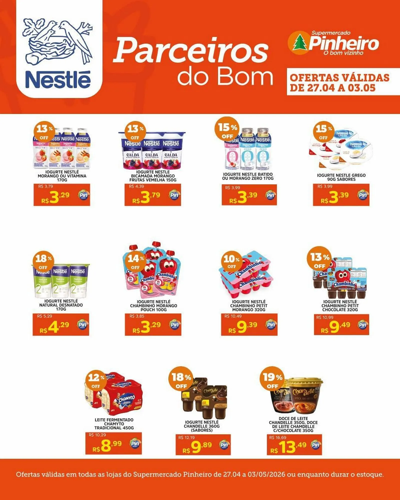Encarte de Encarte Pinheiro Supermercado 27 de abril até 3 de maio 2026 - Pagina 1
