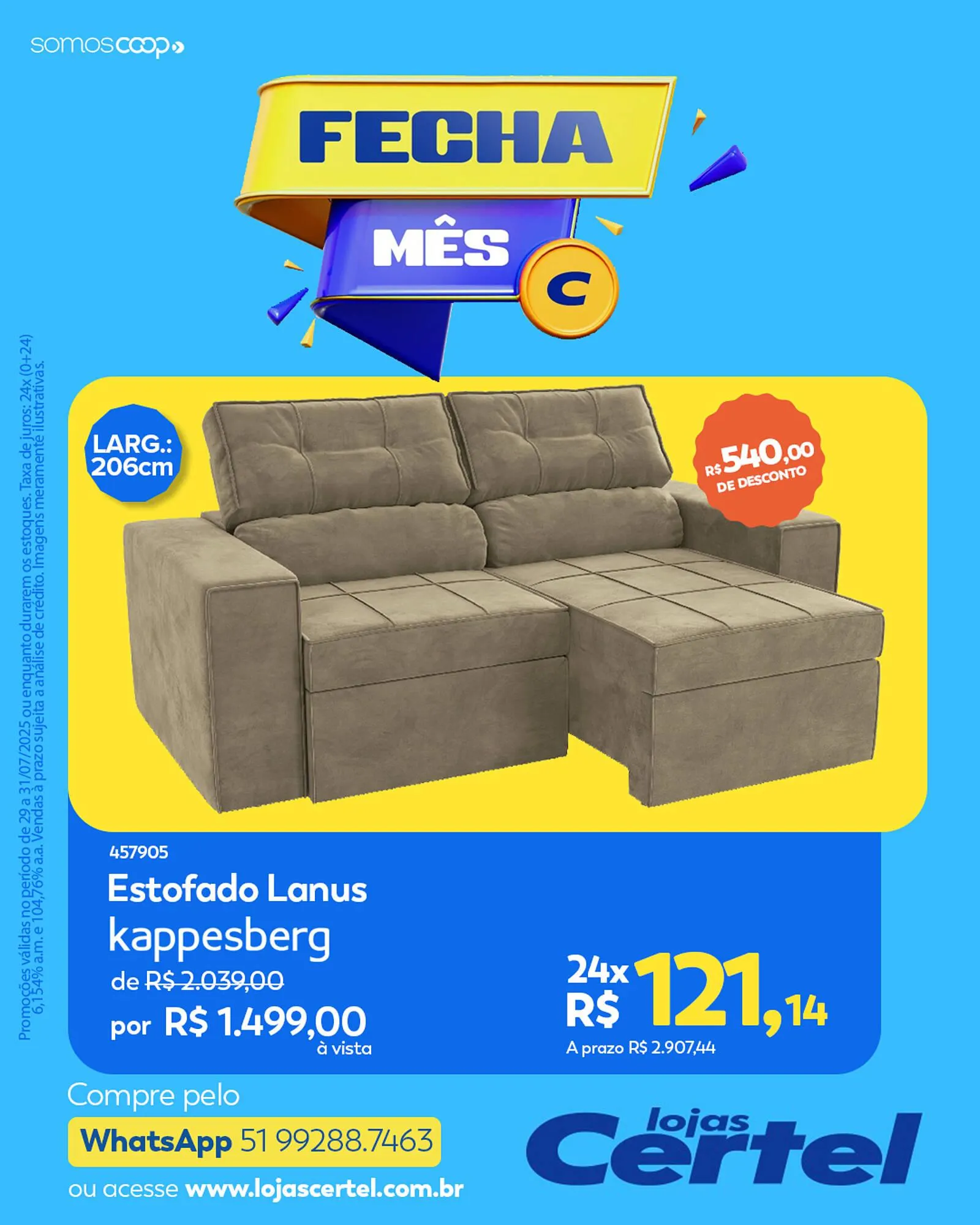 Encarte de Catálogo Lojas Certel 29 de julho até 31 de julho 2025 - Pagina 4