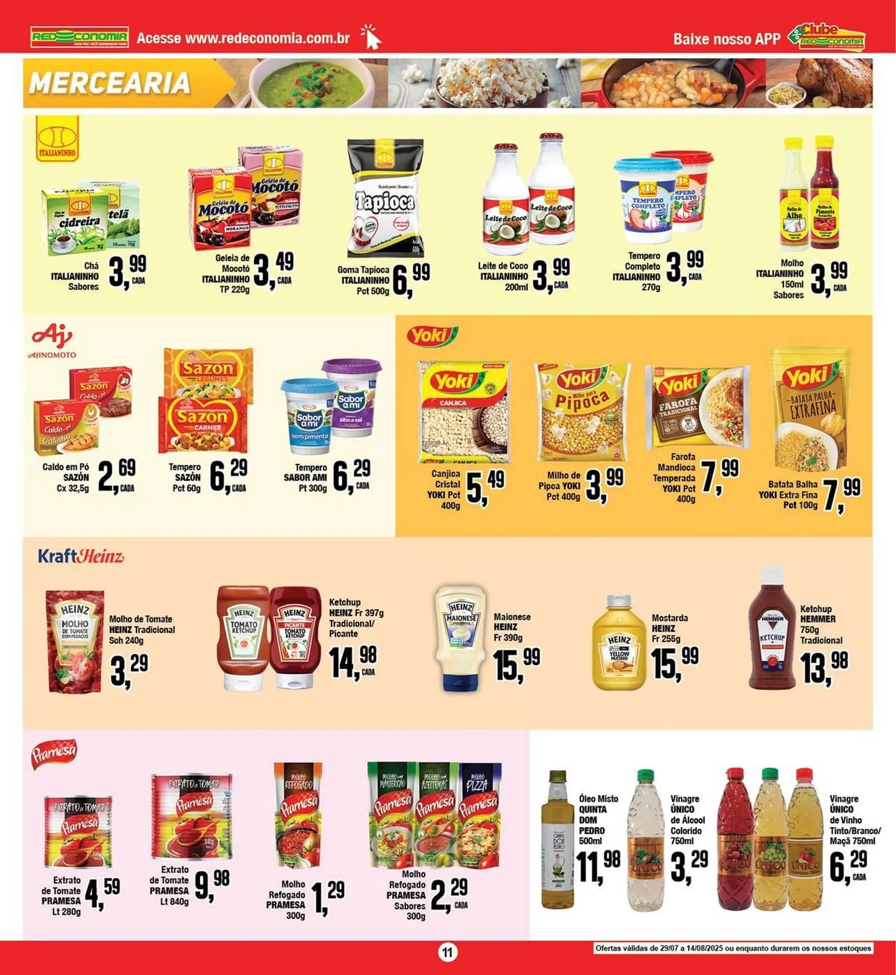 Encarte de Catálogo Rede Economia 8 de agosto até 10 de agosto 2025 - Pagina 11