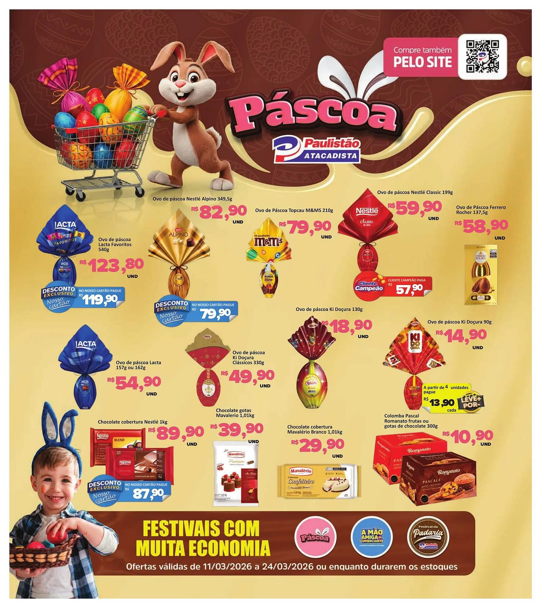 Encarte de Catálogo Paulistão Supermercados 11 de março até 24 de março 2026 - Pagina 1