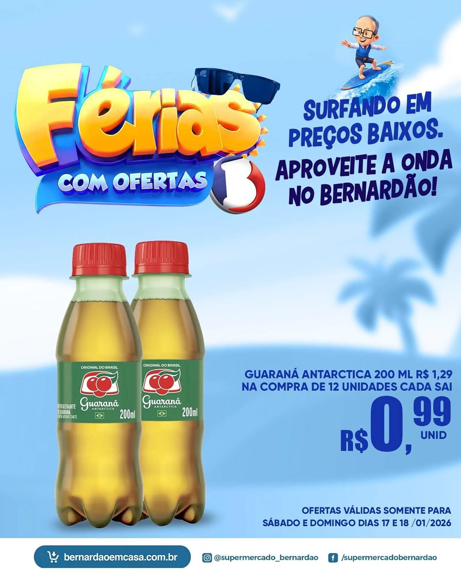 Encarte de Catálogo Supermercado Bernardão 17 de janeiro até 18 de janeiro 2026 - Pagina 3