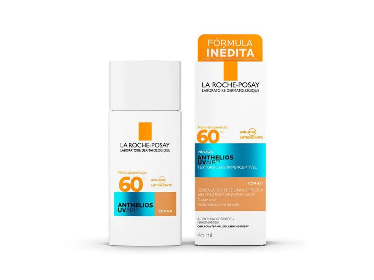 Protetor Solar Facial La Roche-Posay Anthelios UV Air FPS60 Cor 4.0 45ml