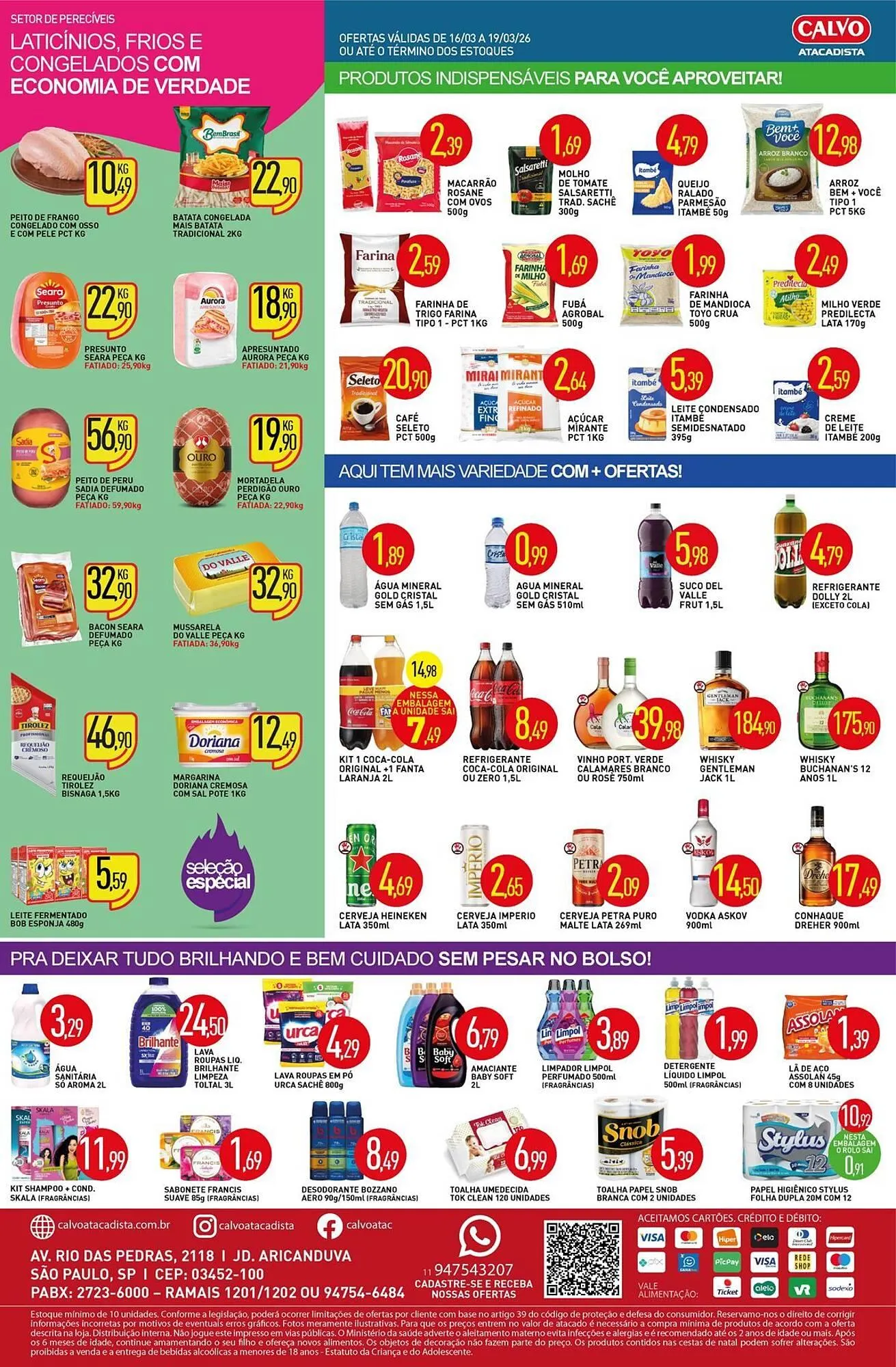 Encarte de Folheto Calvo Atacadista 16 de março até 19 de março 2026 - Pagina 2