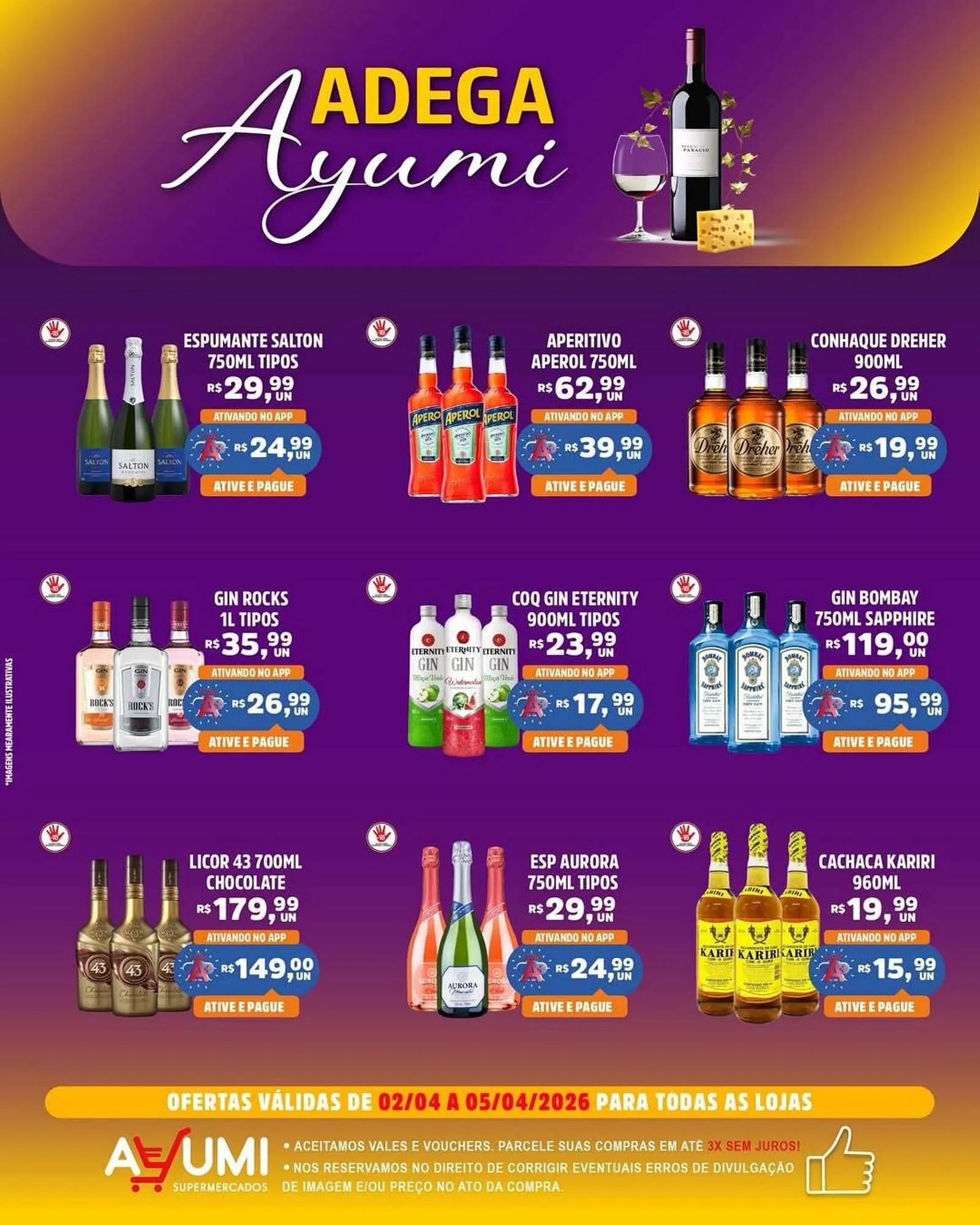 Encarte de Folheto Ayumi Supermercados 2 de abril até 5 de abril 2026 - Pagina 1