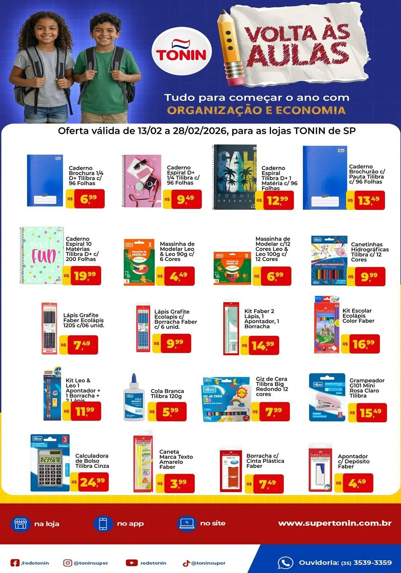 Encarte de Catálogo Tonin Superatacado 16 de fevereiro até 28 de fevereiro 2026 - Pagina 1