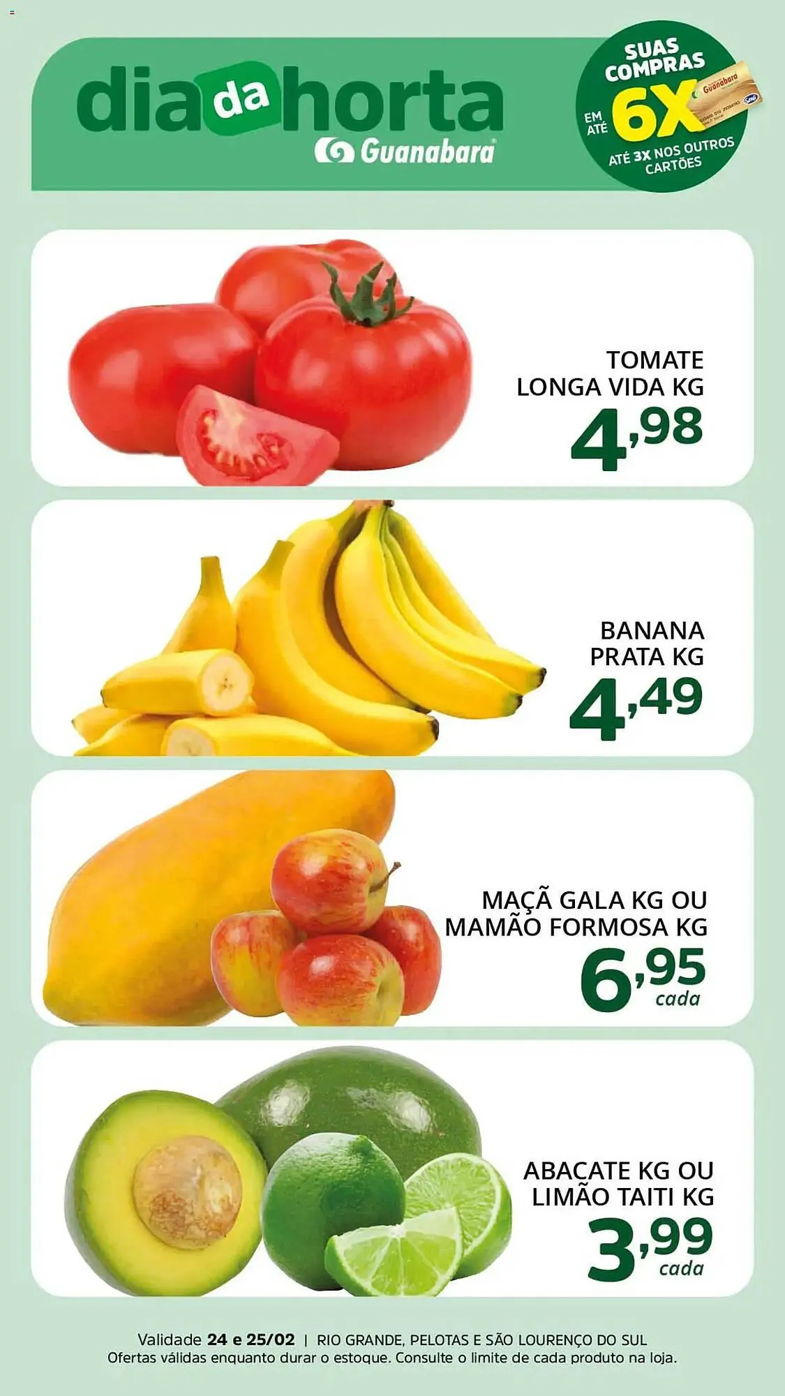 Encarte de Encarte Supermercados Guanabara 24 de fevereiro até 25 de fevereiro 2026 - Pagina 1