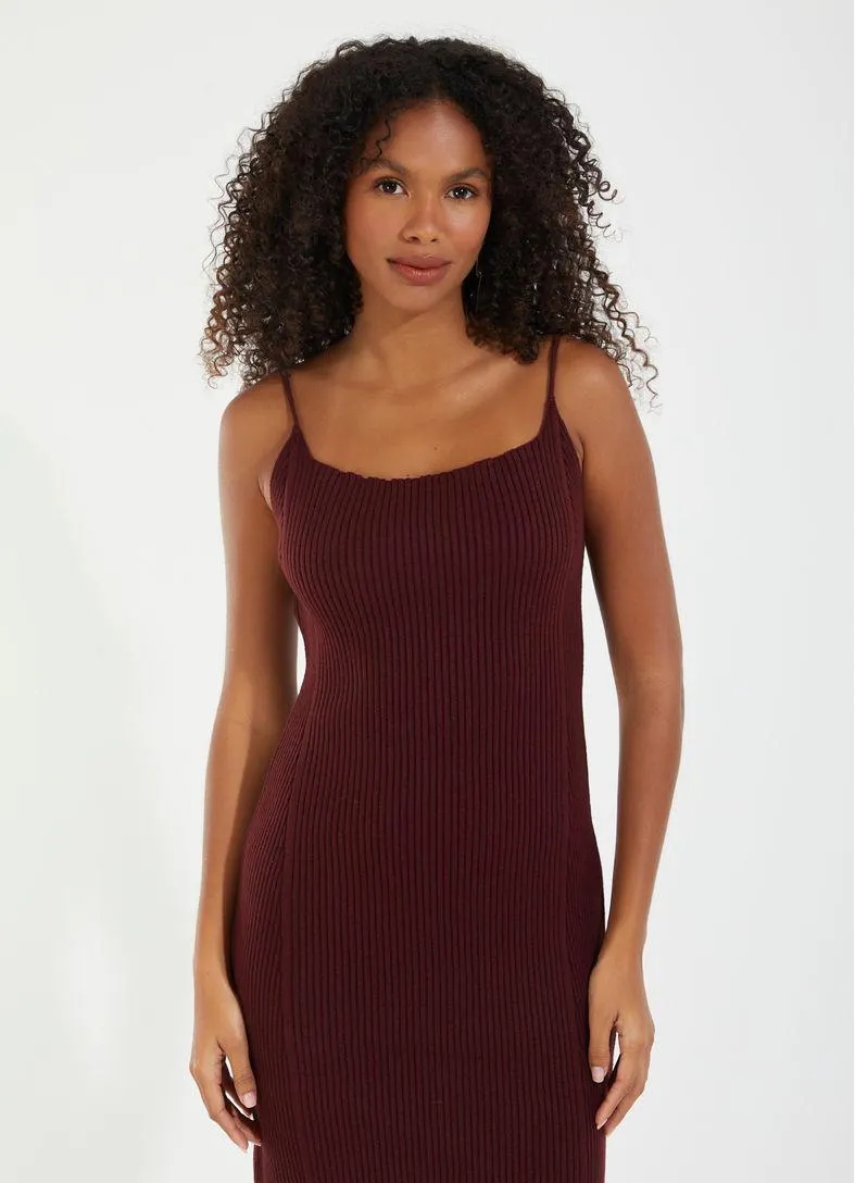 Vestido midi tricô colab camila coutinho vermelho