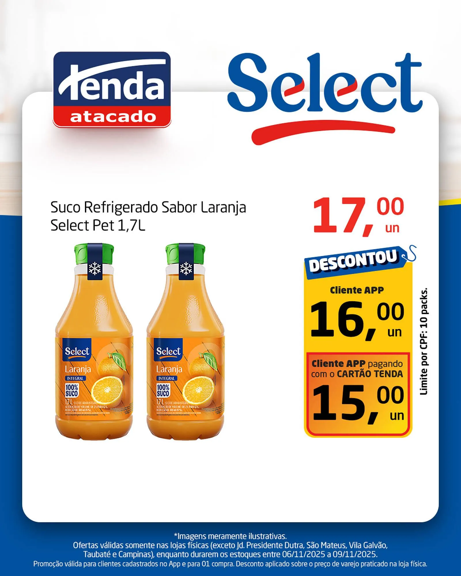 Encarte de Folheto Tenda Atacado 6 de novembro até 9 de novembro 2025 - Pagina 1