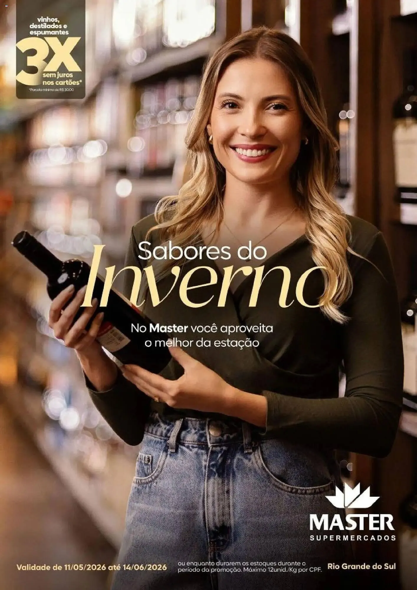 Encarte de Folheto Master Supermercados 11 de maio até 14 de junho 2026 - Pagina 1
