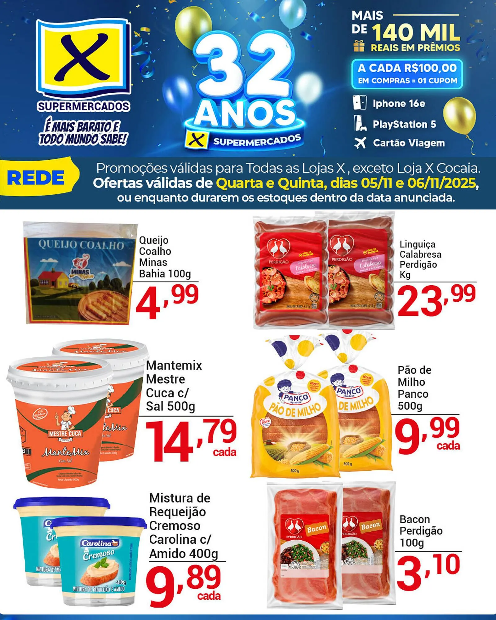 Encarte de Folheto X Supermercados 5 de novembro até 6 de novembro 2025 - Pagina 2