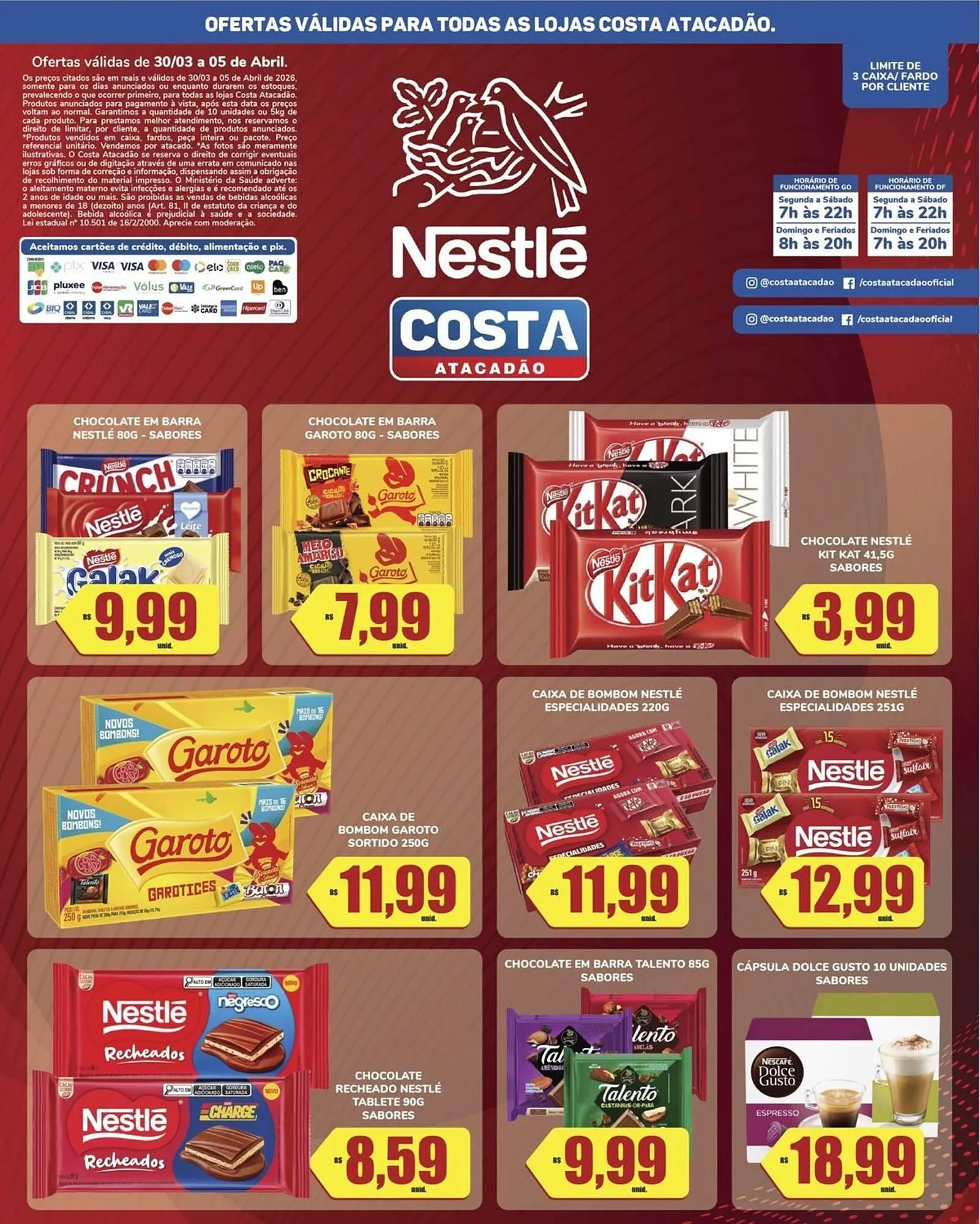 Encarte de Tabloide Costa Atacadão 30 de março até 5 de abril 2026 - Pagina 1