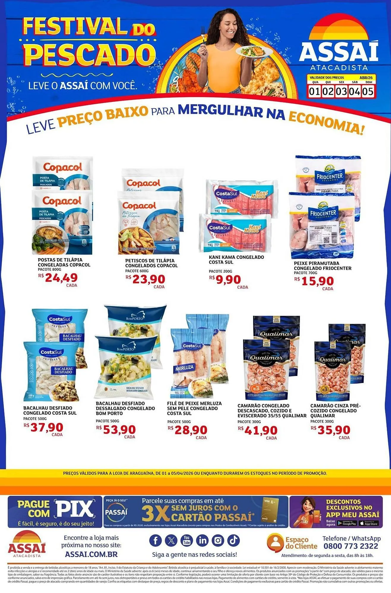 Encarte de Encarte Assaí Atacadista 1 de abril até 5 de abril 2026 - Pagina 1