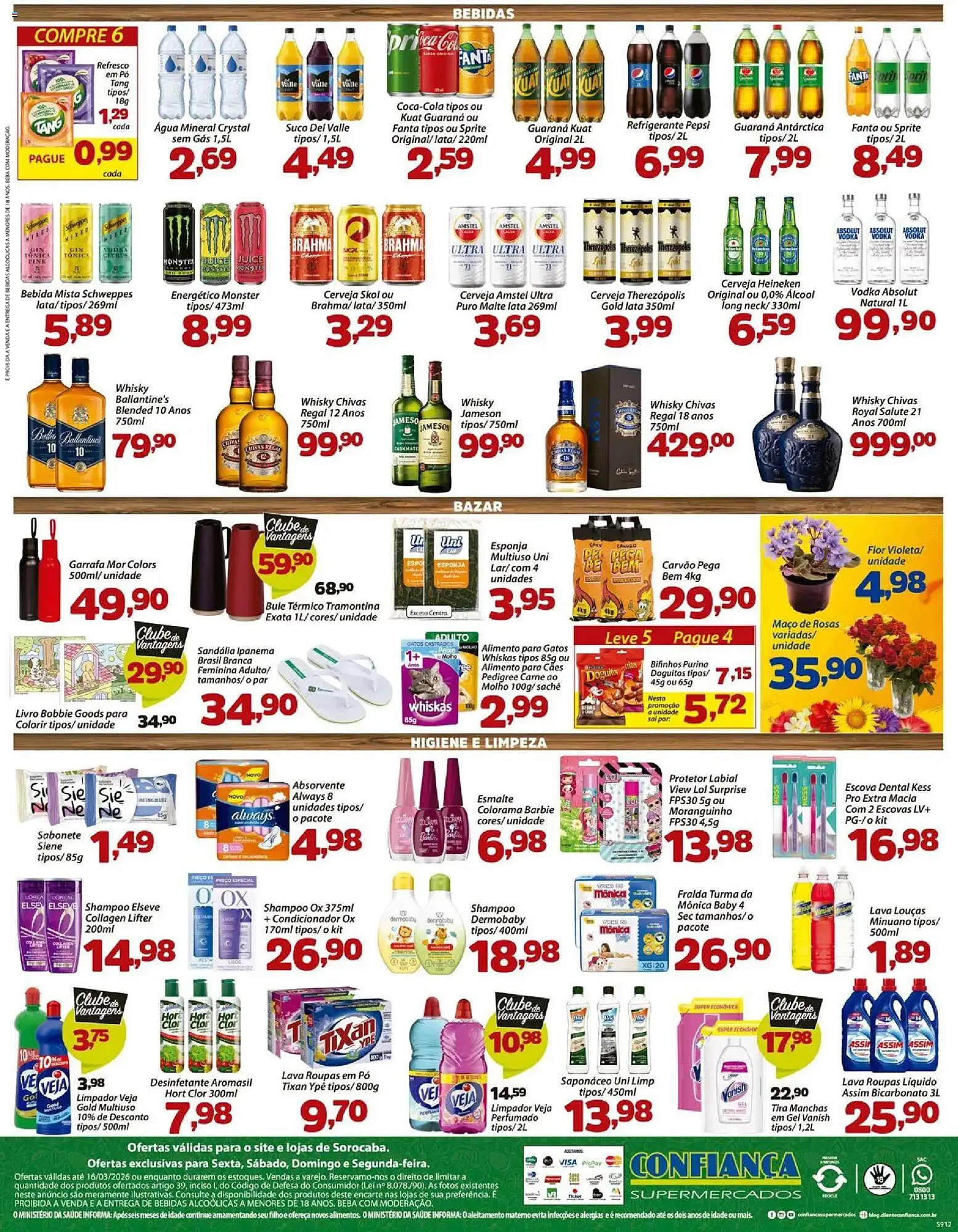 Encarte de Catálogo Confiança Supermercados 13 de março até 16 de março 2026 - Pagina 4
