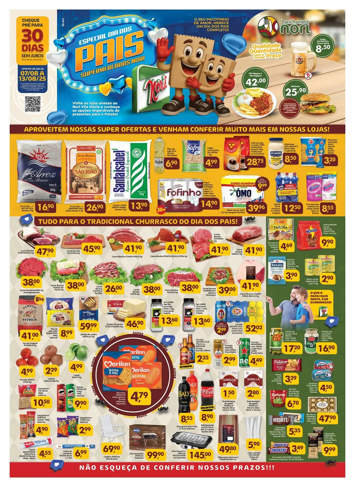 Encarte de Catálogo Supermercados Nori 7 de agosto até 18 de agosto 2025 - Pagina 1